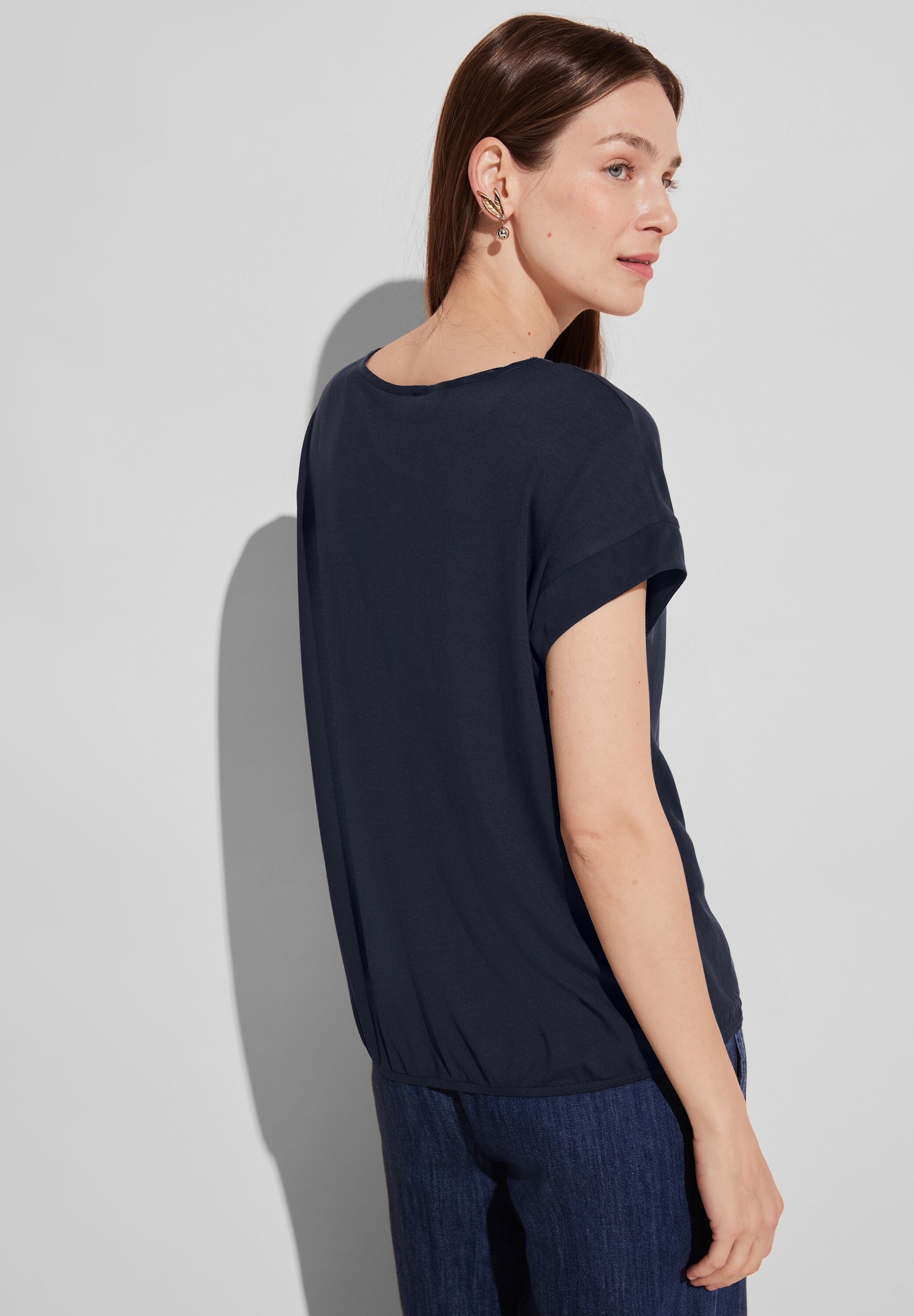 STREET ONE T-Shirt, mit U-Boot Ausschnitt im neuen Look