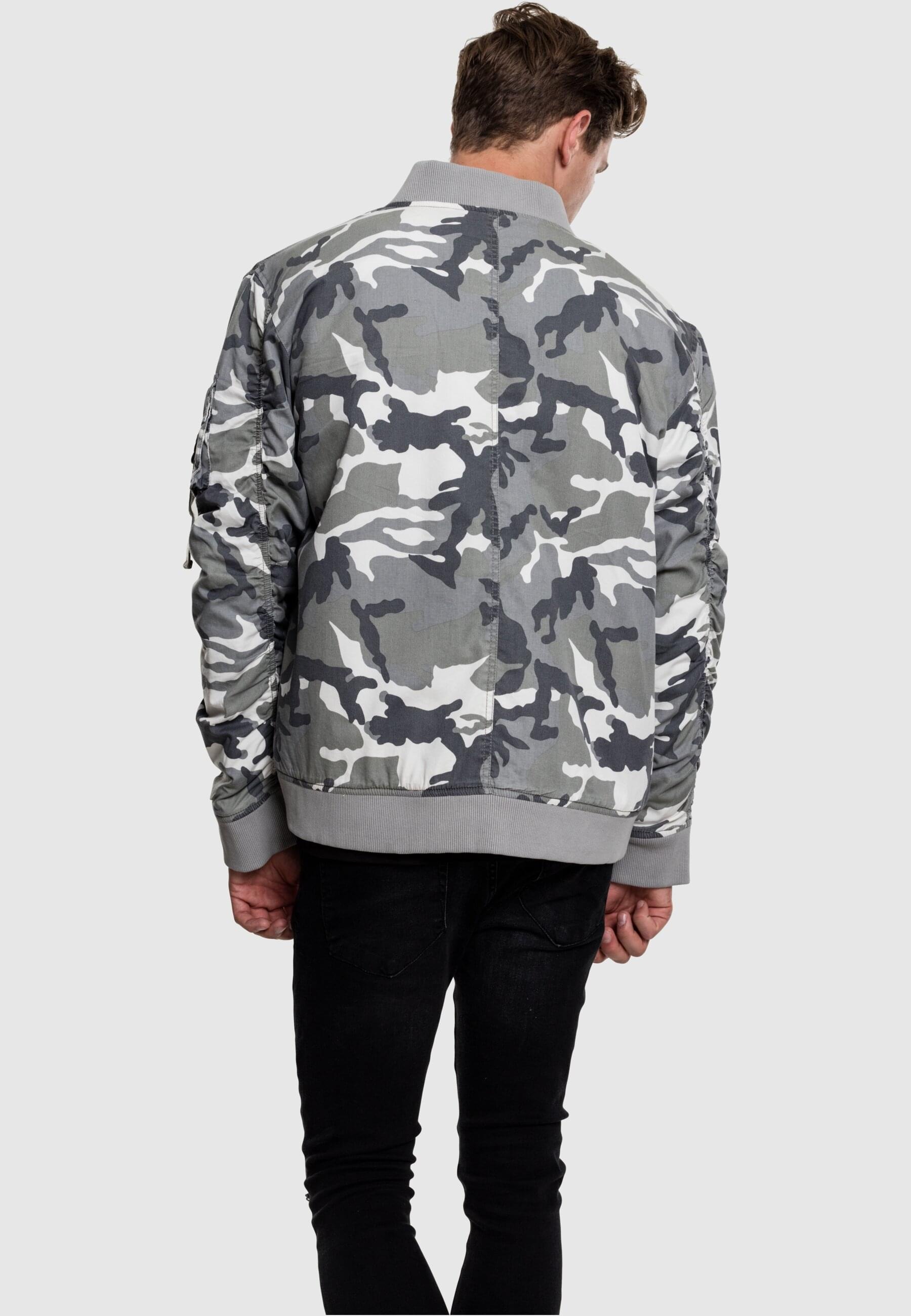 URBAN CLASSICS Bomberjacke »Urban Classics Herren Vintage Camo Cotton Bomber Jacket«, (1 St.), ohne Kapuze