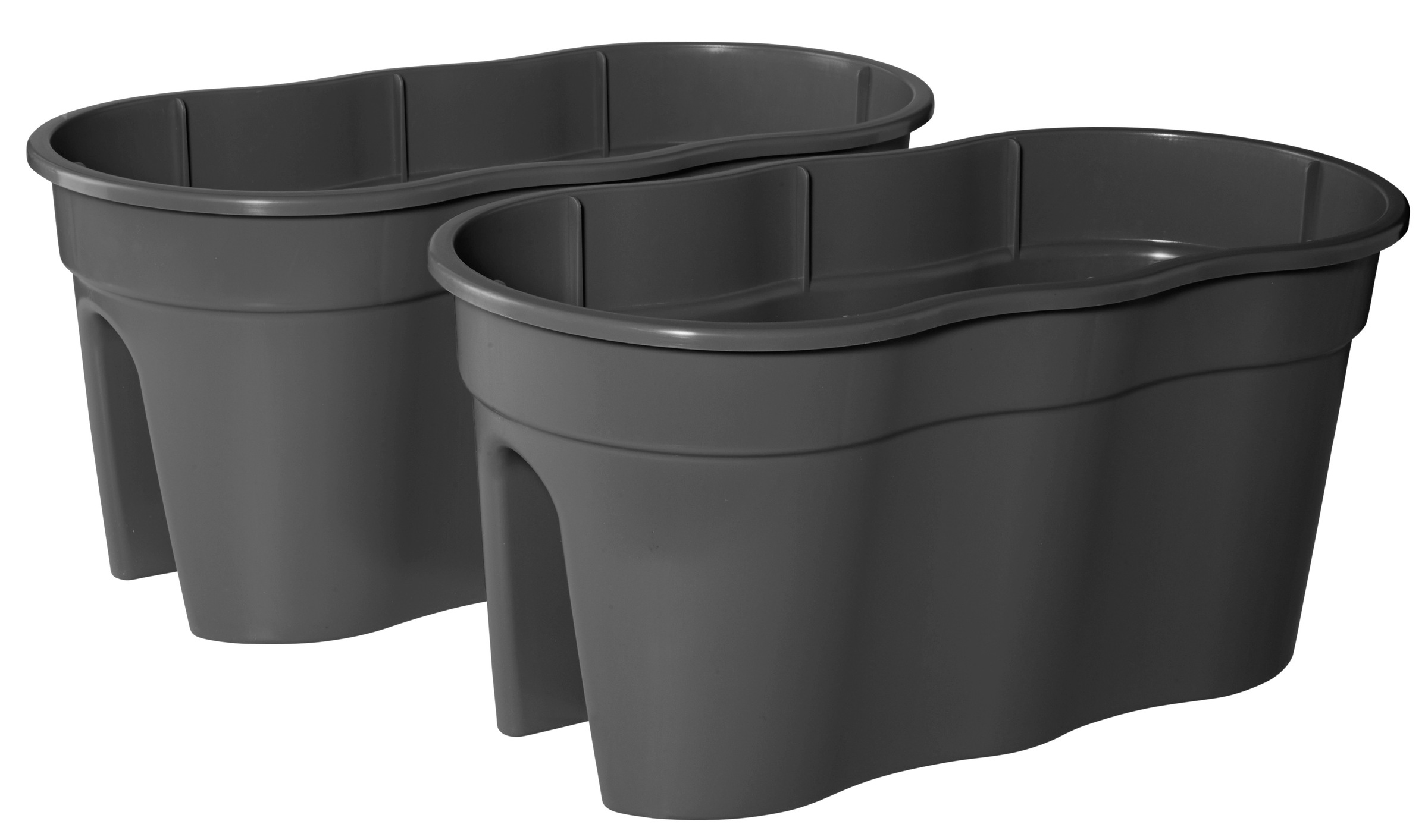 KHW Balkonkasten "Flowerclip XXL" BxTxH: 57,5x27,7x27 cm günstig online kaufen