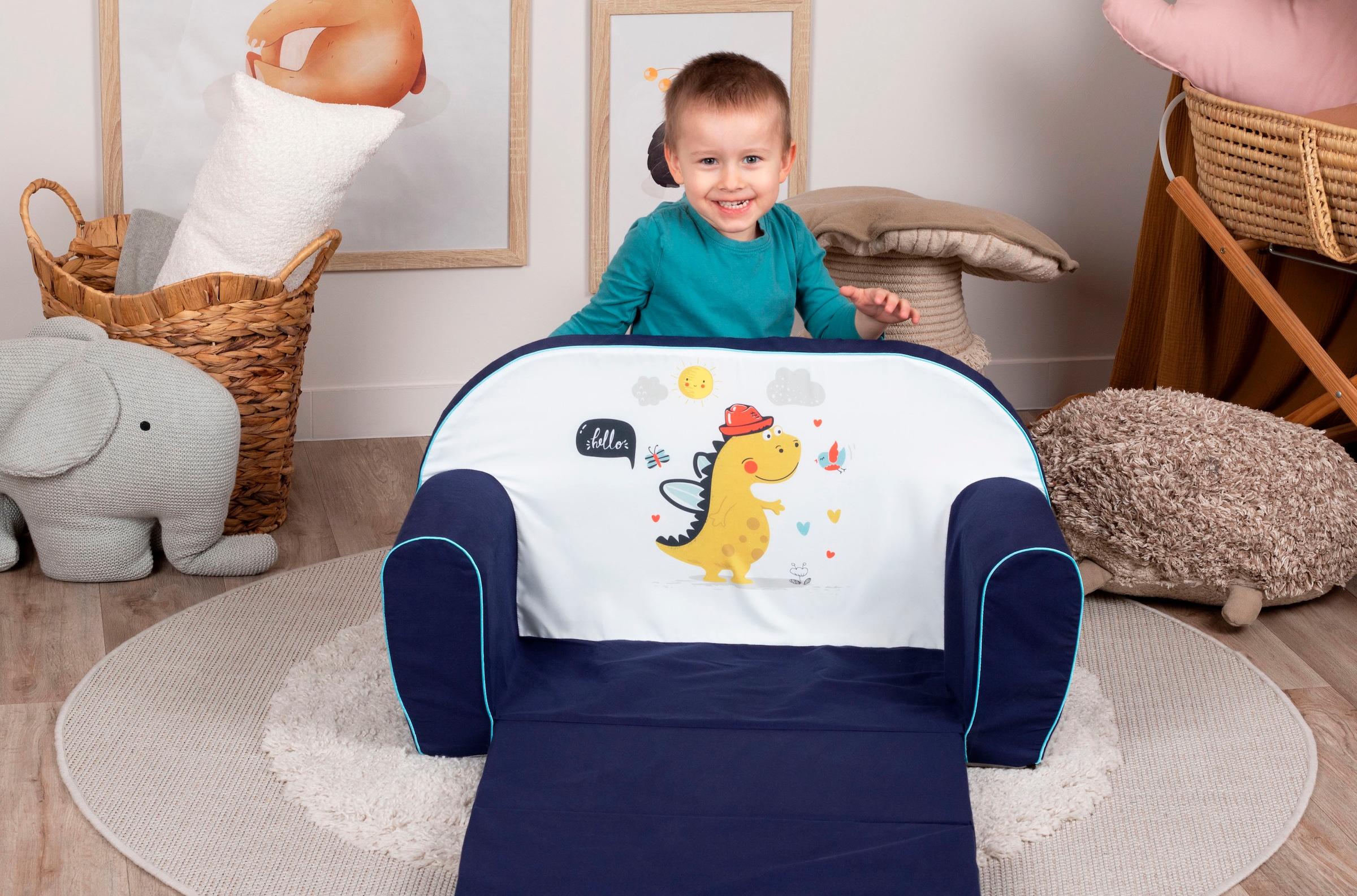 Knorrtoys® Sofa »Lovely dino« für Kinder; Made in Europe