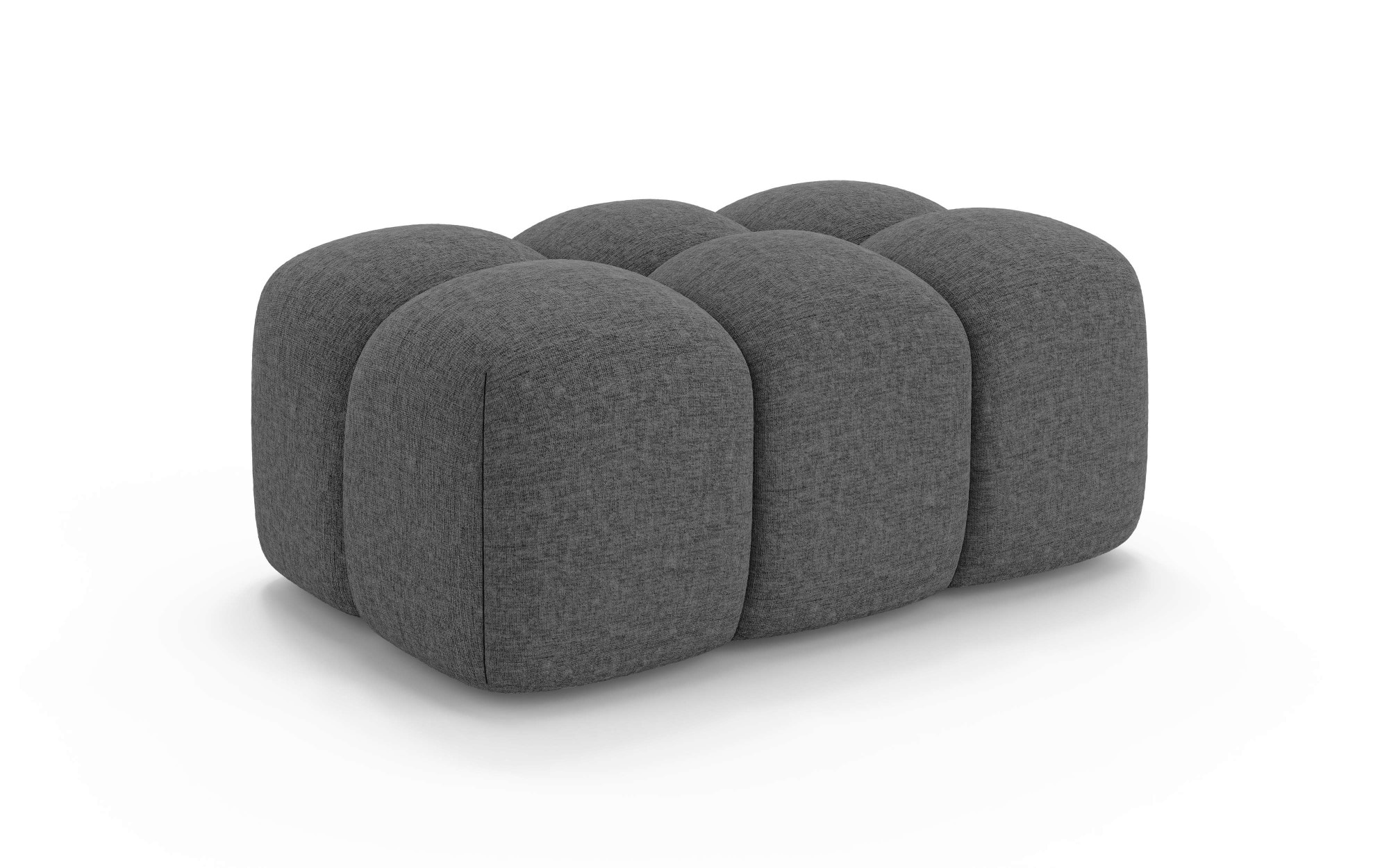 OTTO home Polsterhocker »KALLIE Sitzhocker, Bubble-Optik, Maße B/T/H: 90/60/44 cm«, moderne Steppung, hoher Sitzkomfort und modernes Design