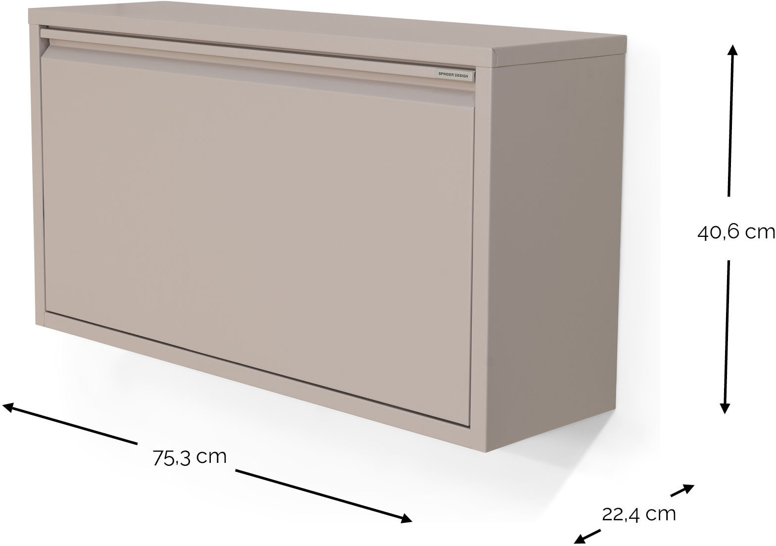 Spinder Design Schuhschrank »BILLY 1« Stahlschuhschrank mit Doppelfach