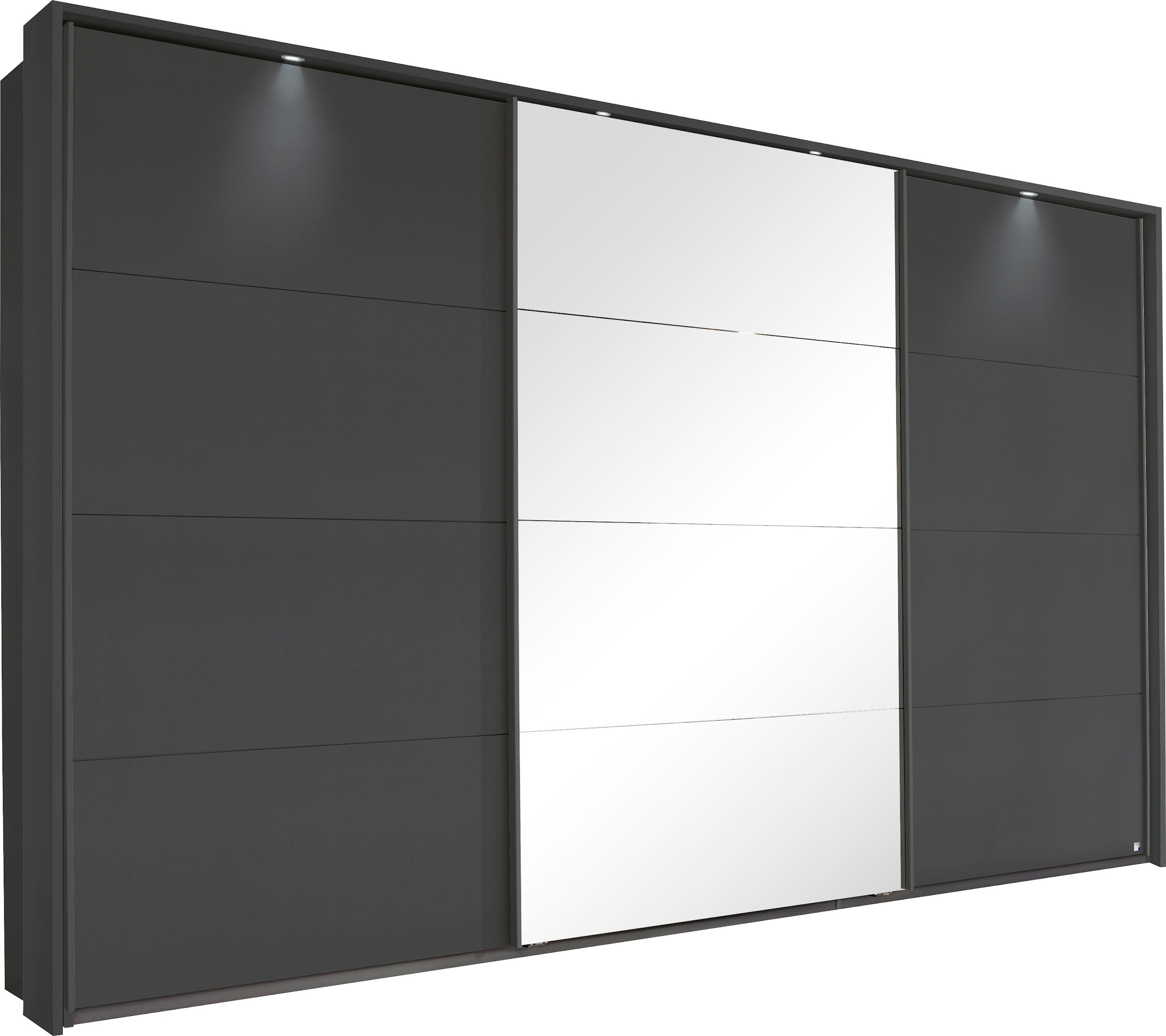 OTTO home Kleiderschrank "Mehrzweckschrank Aktenschrank Möbel Mietswohnung Schlafzimmer TUBONA" Breiten 278/368 cm, Höhen 214/233 cm inkl. Passepartout, Beleuchtung, mit umfangreicher Innenausstattung und Passepartout MADE IN GERMANY