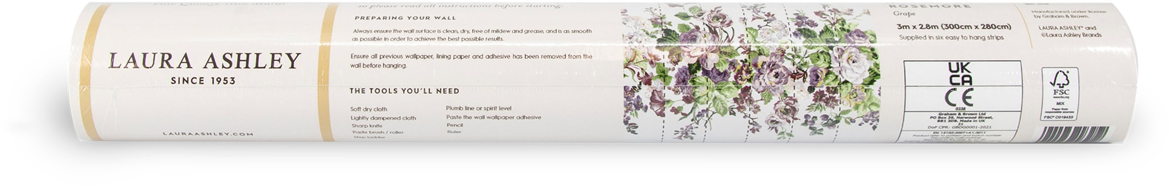 LAURA ASHLEY Fototapete »Rosemore«, Motiv, Motiv
