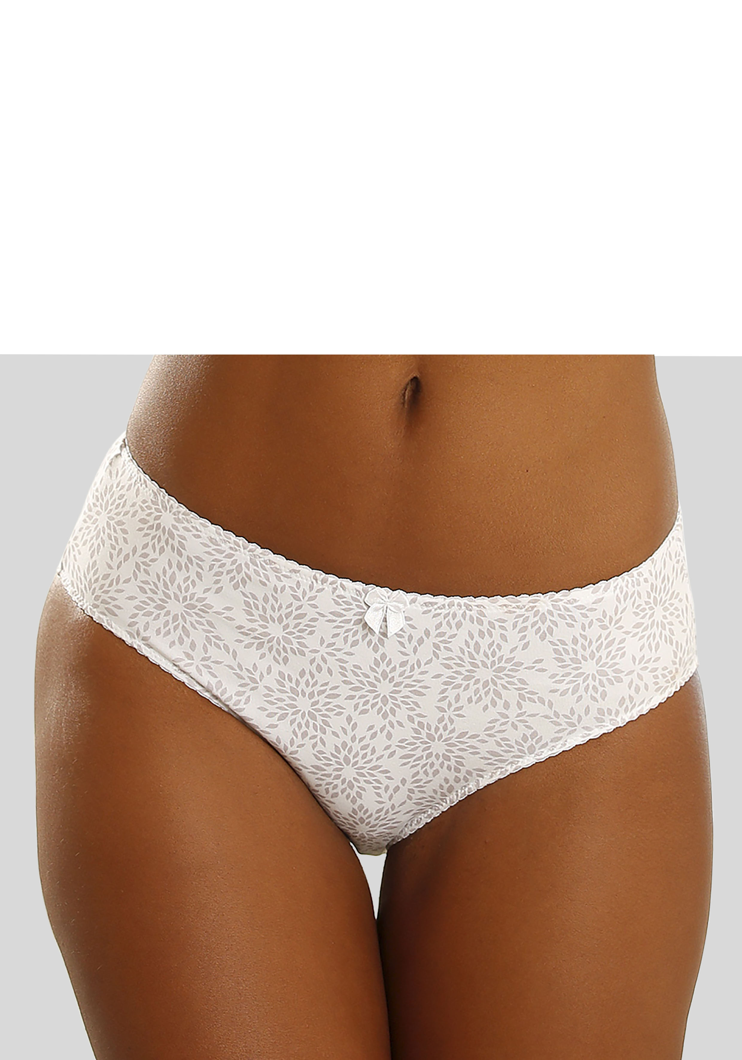 Nuance by Lascana Slip hoch geschnittener Slip, aus Baumwolle, als Wäsche-Set kombinierbar