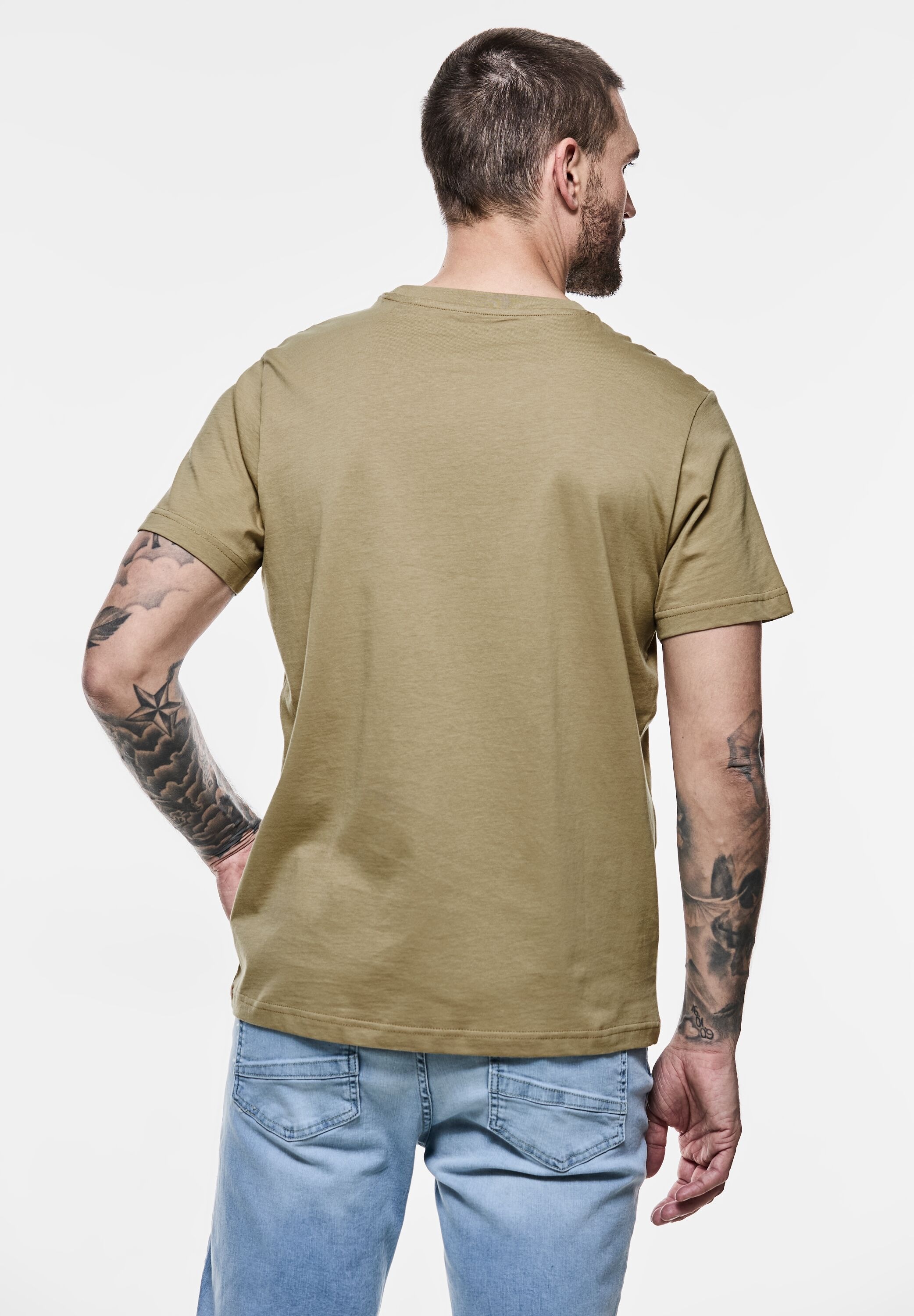 STREET ONE MEN T-Shirt, aus reiner Baumwolle