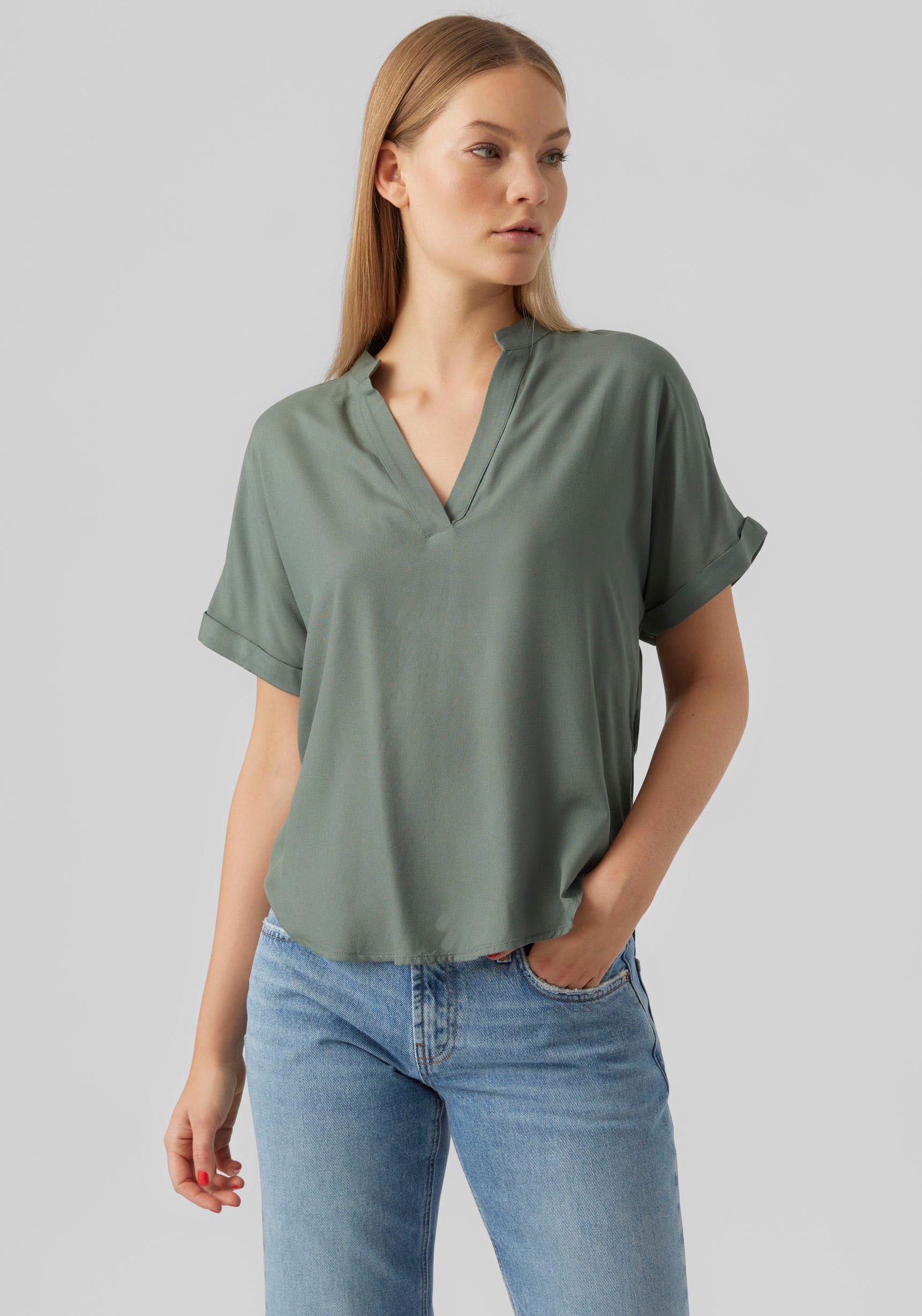Vero Moda Shirtbluse "VMBEAUTY SS TOP GA NOOS" Viskose, regular fit günstig online kaufen