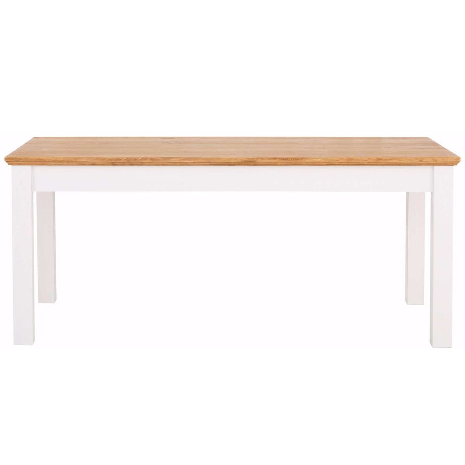 Esstisch OTTO HOME "Selma", weiß (weiß, gebeizt, weiß, natur gebeizt, gewachst), B:180cm H:76cm T:90cm, Tische, Esstisch, mit Schublade, aus massivem Kiefernholz, Breite 180 cm 3