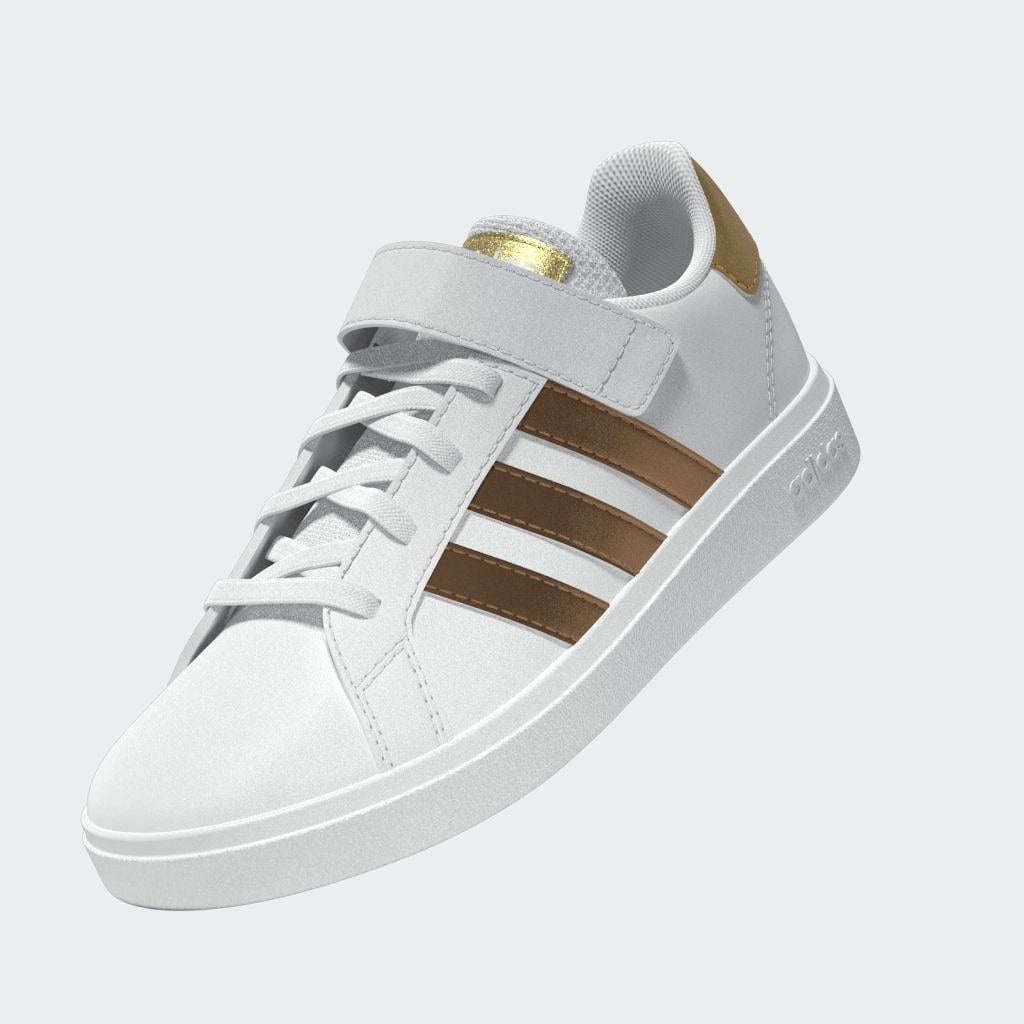 adidas Sportswear Sneaker »GRAND COURT SUSTAINABLE LIFESTYLE COURT ELASTIC LACE AND TOP STRAP«, Design auf den Spuren des adidas Superstar