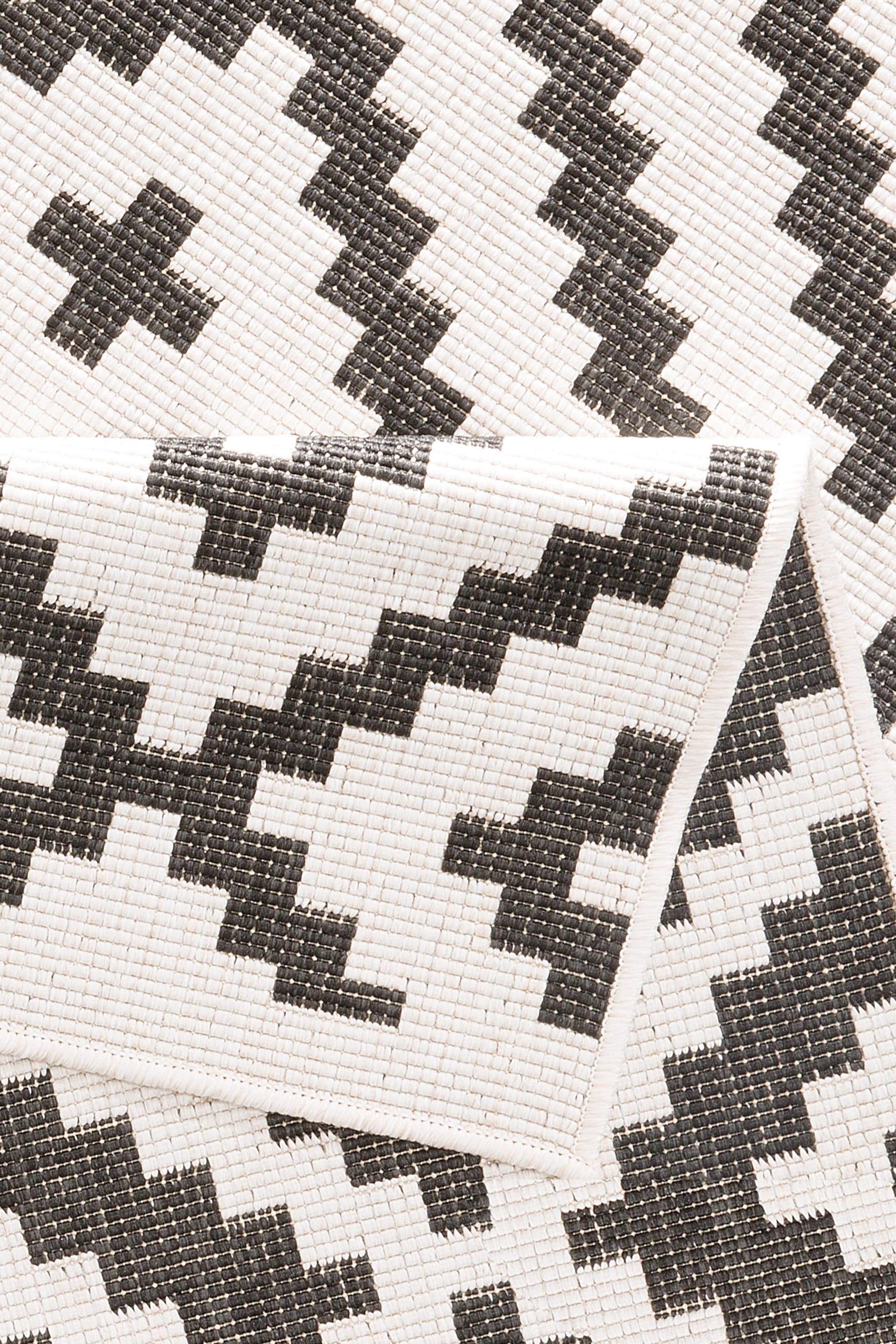my home Teppich »Ronda Wendeteppich«, rechteckig, 5 mm Höhe, Sisal-Optik, Flachgewebe, In- und Outdoor, geometrisches Boho Design