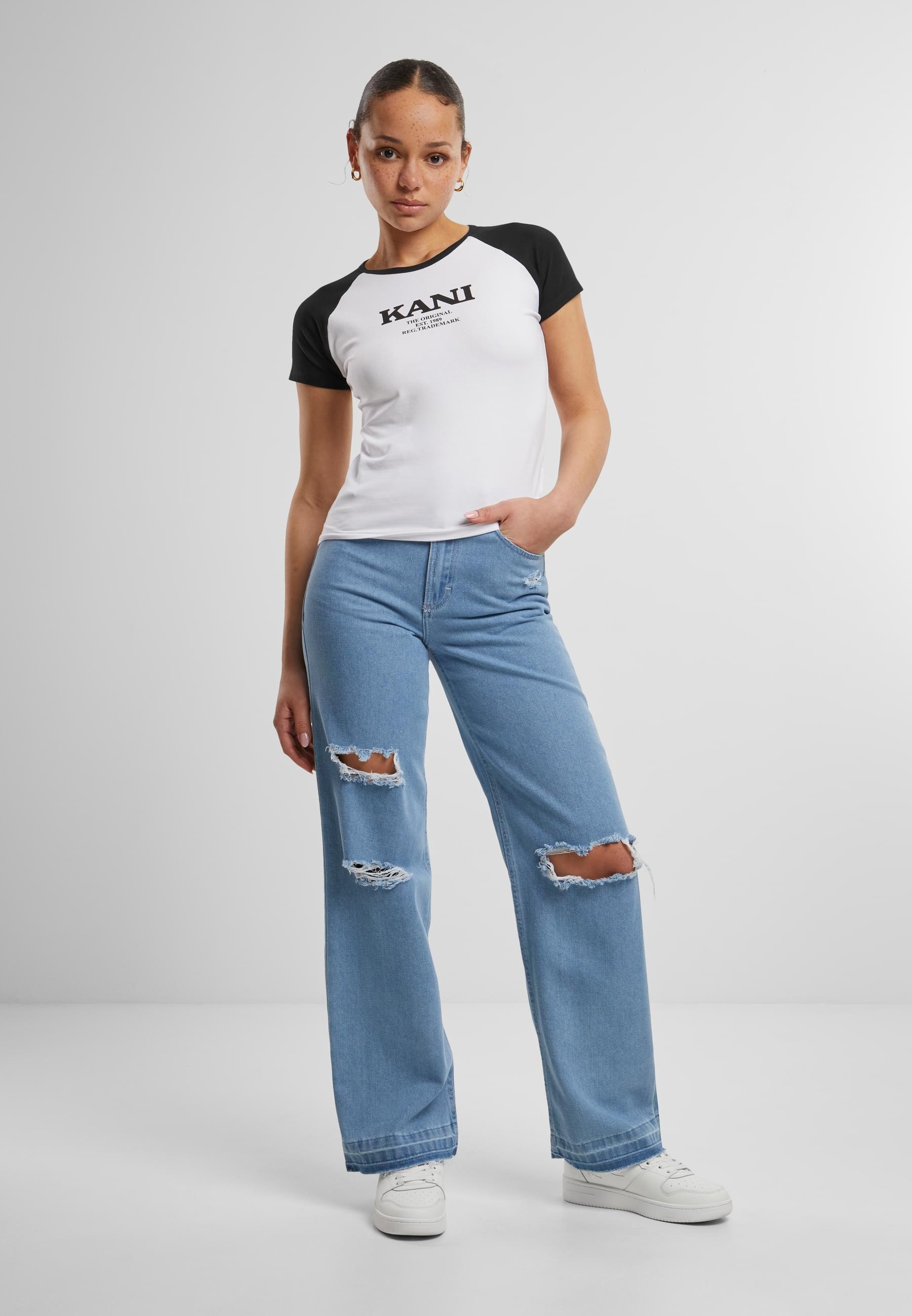 Karl Kani T-Shirt »Karl Kani Damen KW242-005-1 Retro Tiny Tee«, (1 tlg.)
