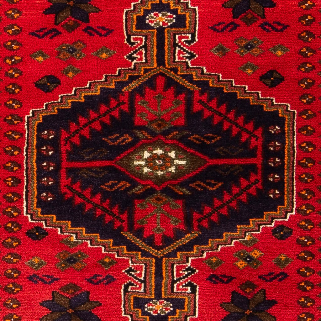 morgenland Orientteppich »Perser - Nomadic - 153 x 98 cm - dunkelrot«, rechteckig, Wohnzimmer, Handgeknüpft, Einzelstück mit Zertifikat