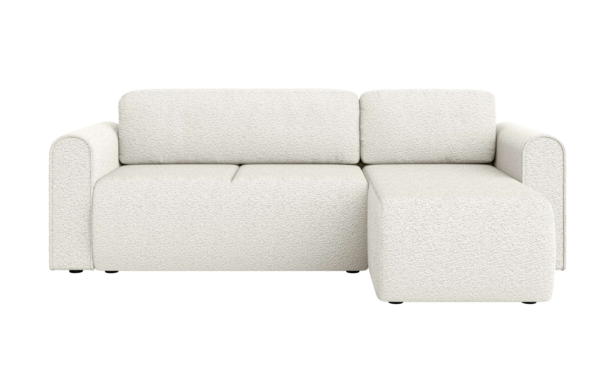 INOSIGN Ecksofa »Zacharia wahlweise Schlafsofa mit Bettkasten, B/T/H 250/166/86 cm«, L-Form mit Wellenunterfederung, Recamiere beidseitig montierbar