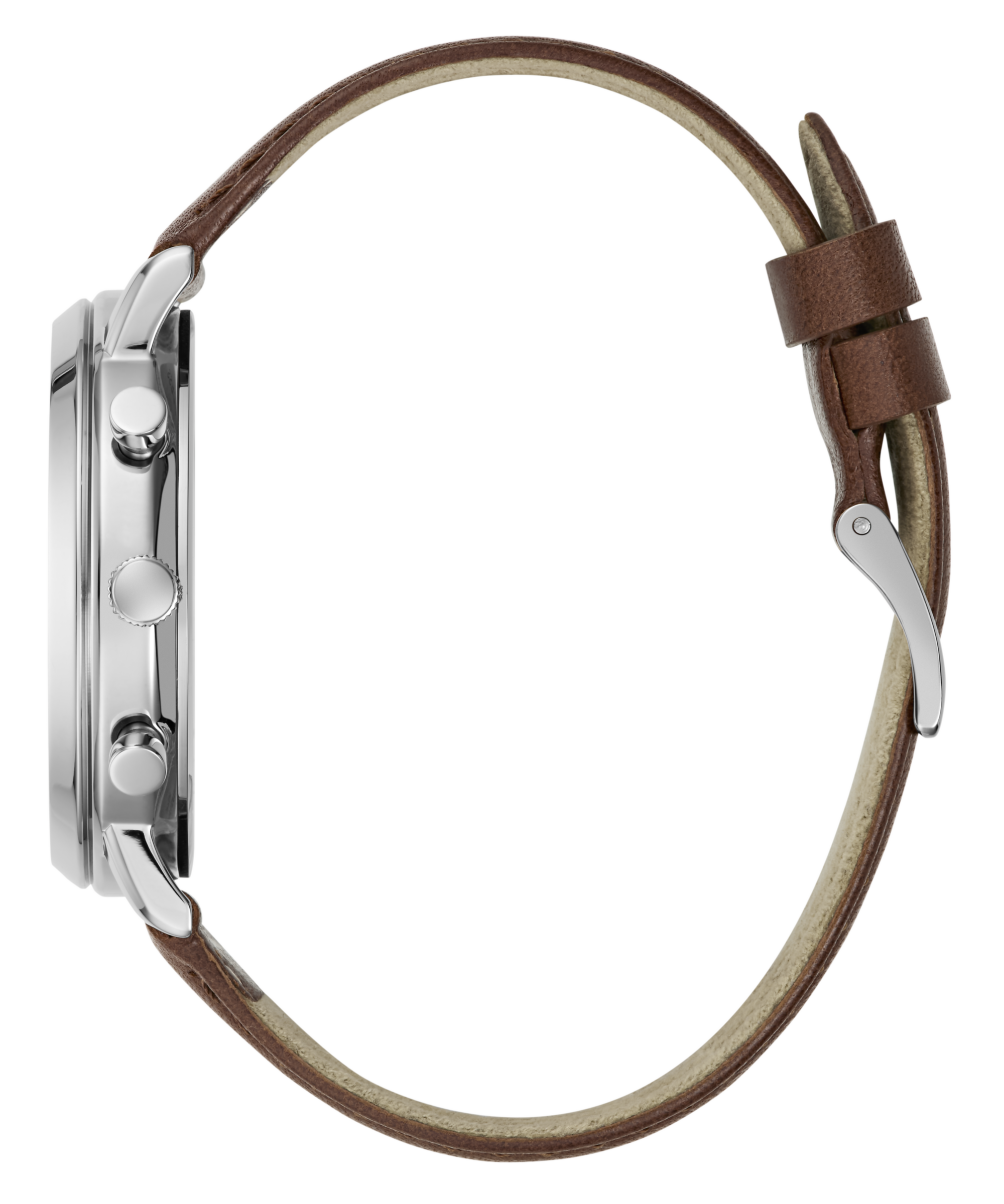 Guess Quarzuhr »CASSIAN« Armbanduhr, Herrenuhr, Lederarmband, analog