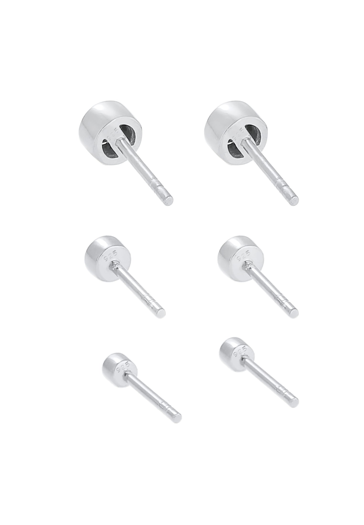 Elli Ohrring-Set »Stecker Kristalle (3 tlg) 925 Silber«