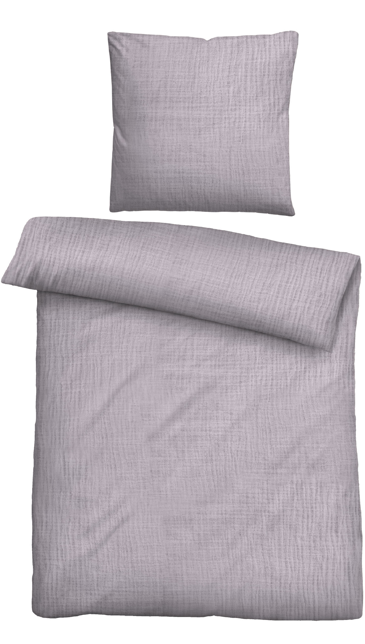 Biberna Bettwäsche "Thea Musselin, reine Baumwolle" 2 Stk. feines, weiches + leichtes Gewebe aus 100% Baumwolle, Sommer