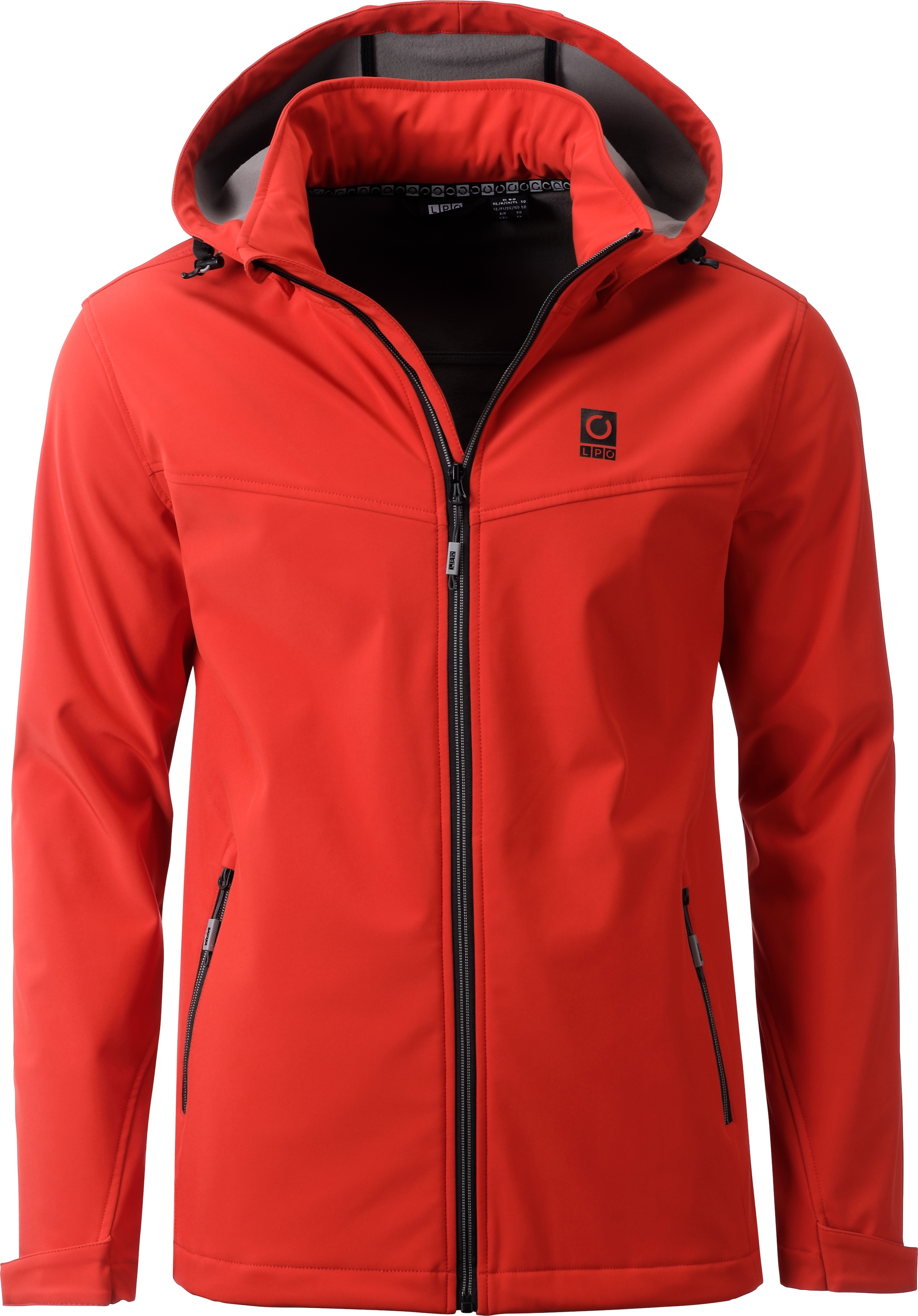 LPO Softshelljacke "Softshelljacke Melvin", abnehmbare, verstellbare Kapuze günstig online kaufen
