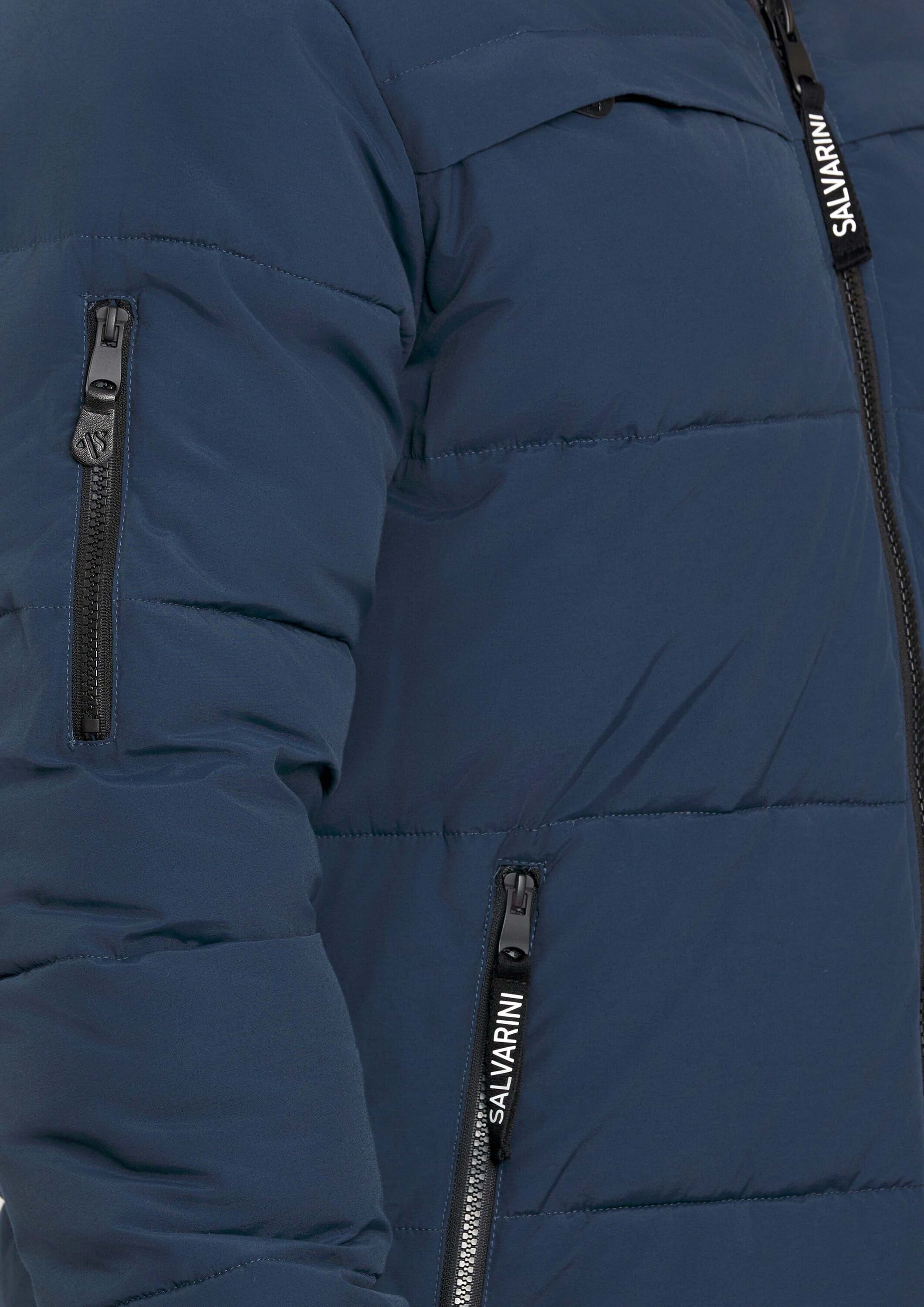 Alessandro Salvarini Winterjacke »ASDiego«, mit extra hohem Kragen und vielen Taschen