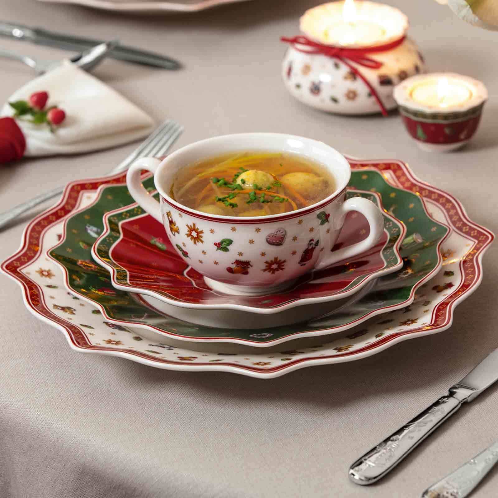 Villeroy & Boch Tasse »Suppentassen mit Untertassen Toy's Delight 250 ml bunt« handwäsche empfohlen