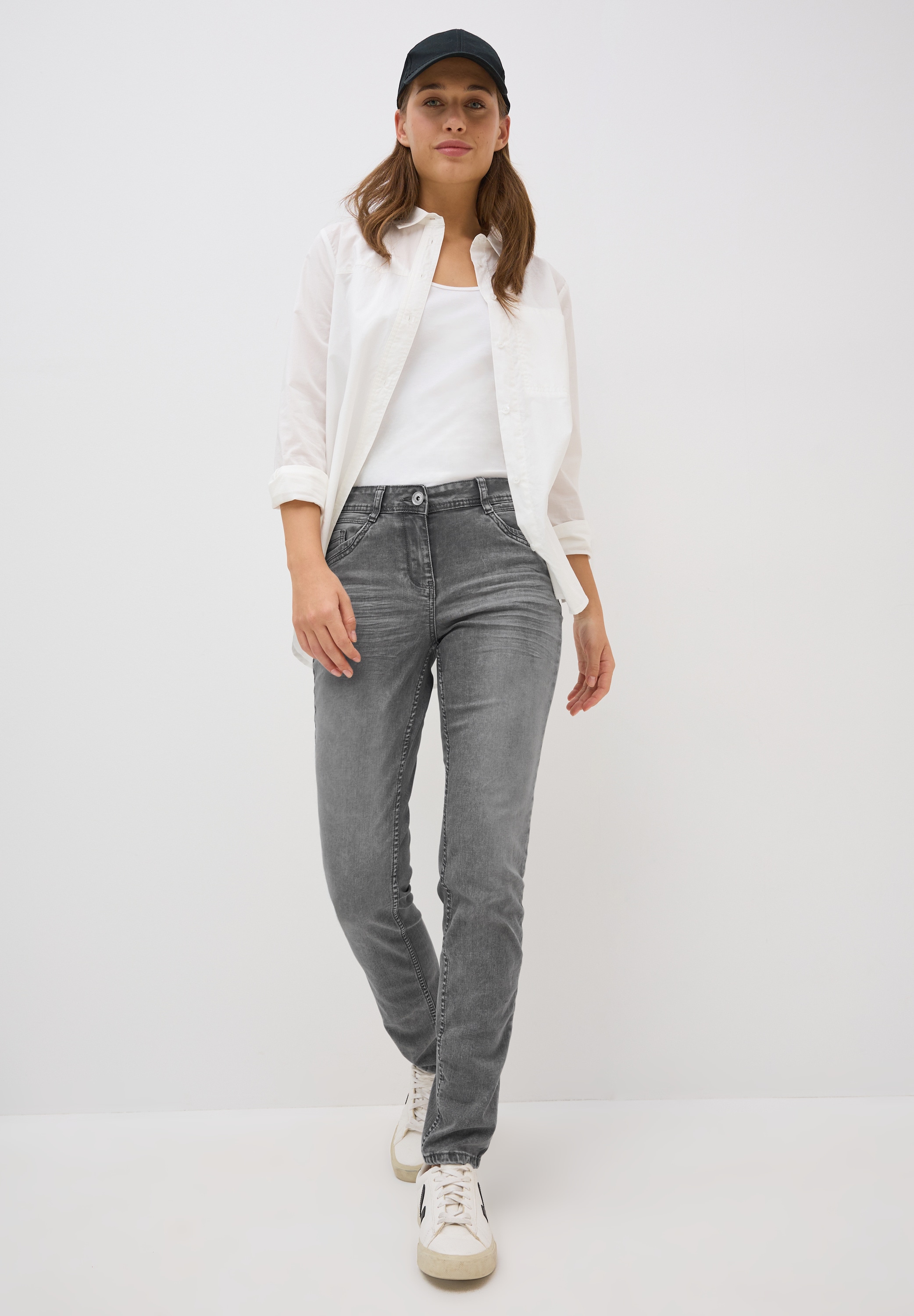 Cecil Gerade Jeans, Middle Waist