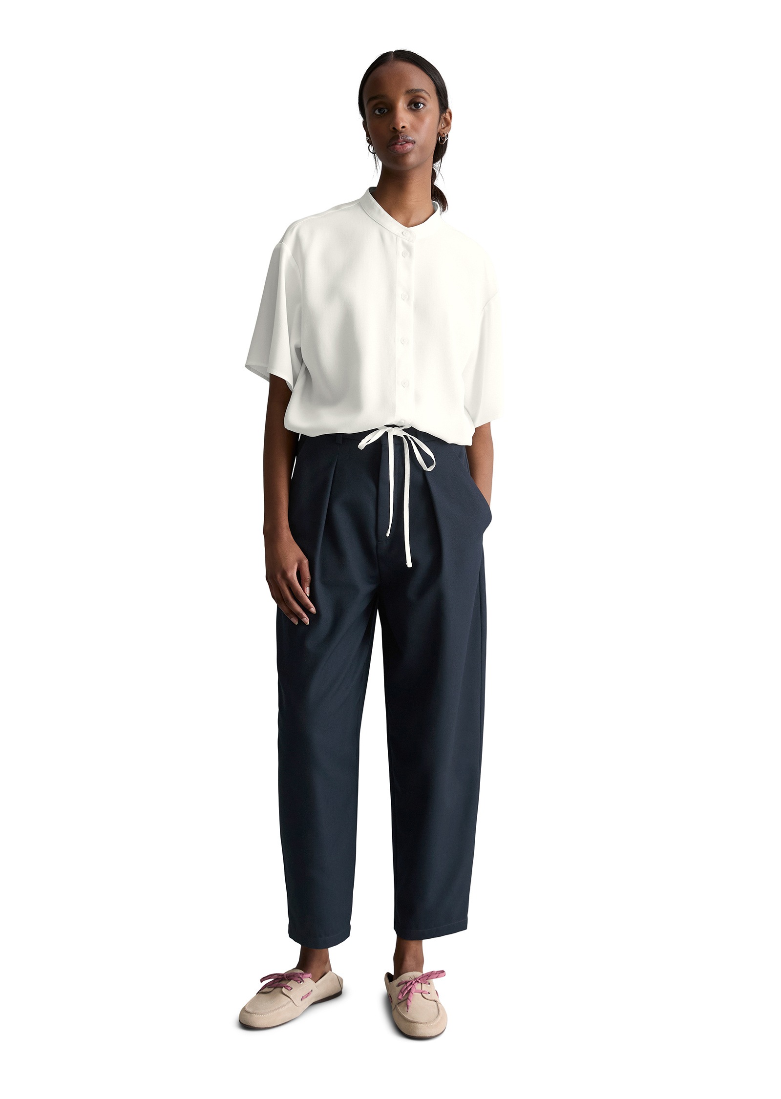 Marc O'Polo DENIM Kurzarmbluse »aus TENCEL™ Lyocell«