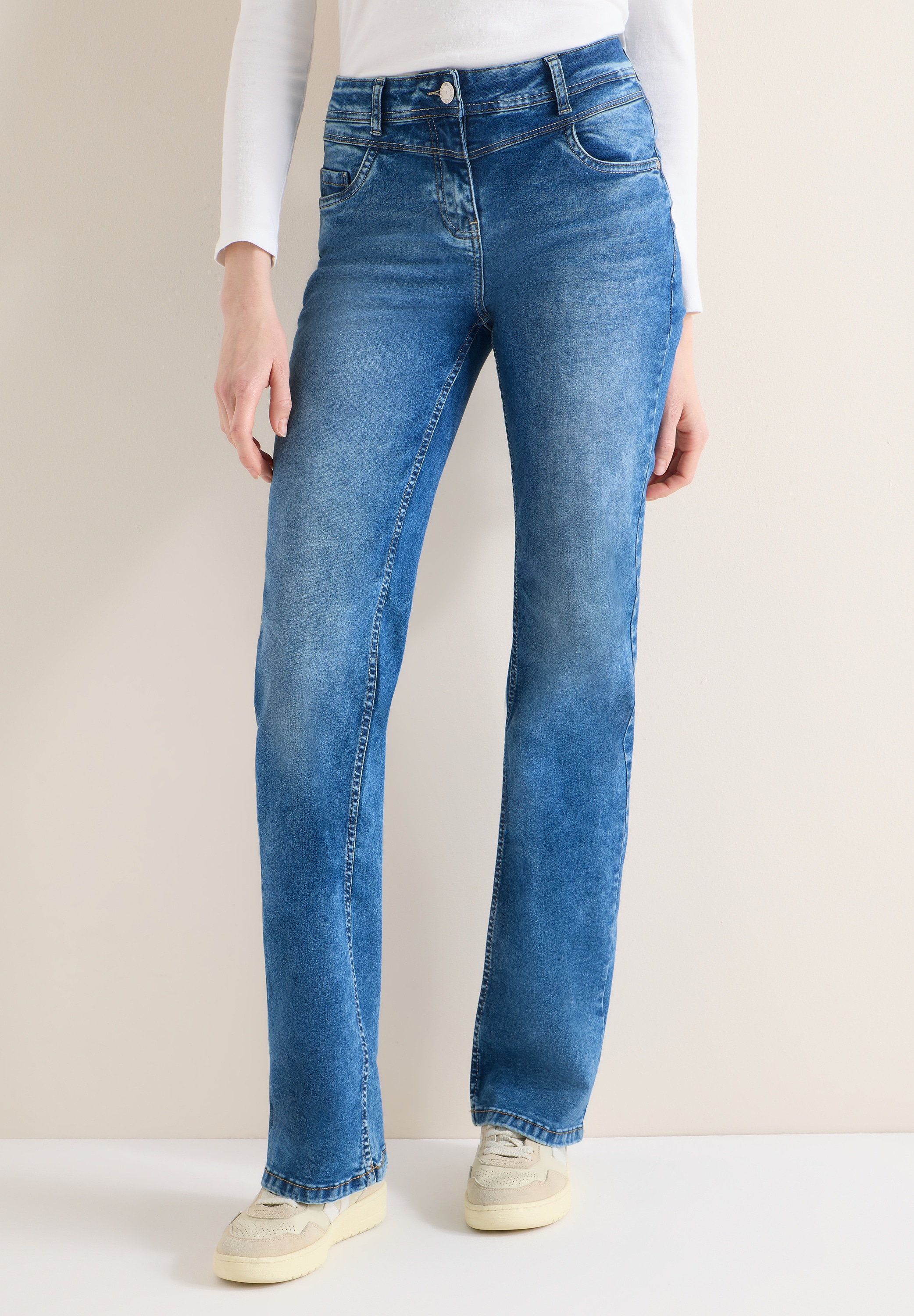 Cecil Bootcut-Jeans High Waist