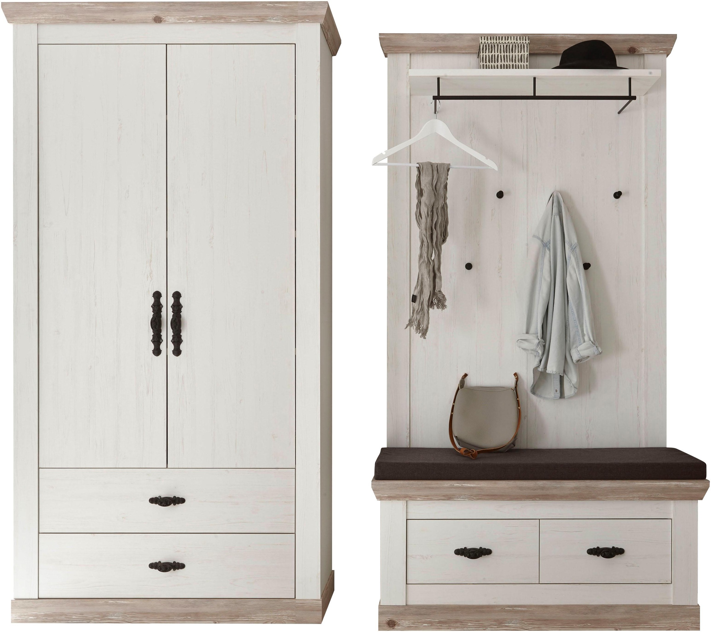 Home affaire Garderoben-Set "Florenz" 3 Stk. tlg. günstig online kaufen