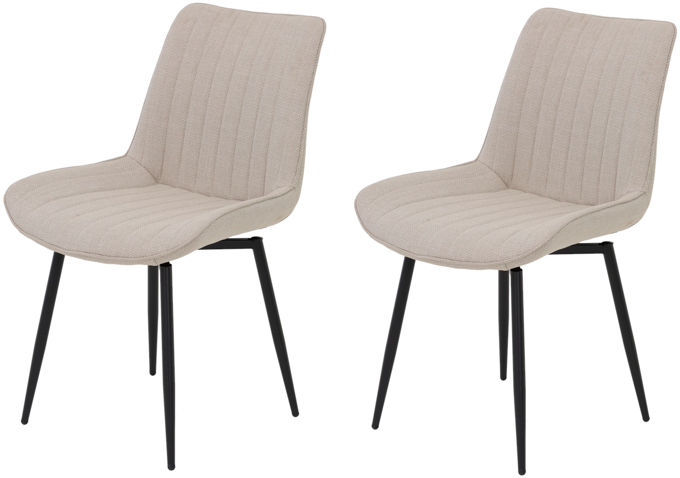 HELA Drehstuhl "Vierfußstuhl BERGEN", (Set), 2 St., Webstoff, Esszimmerstuh günstig online kaufen