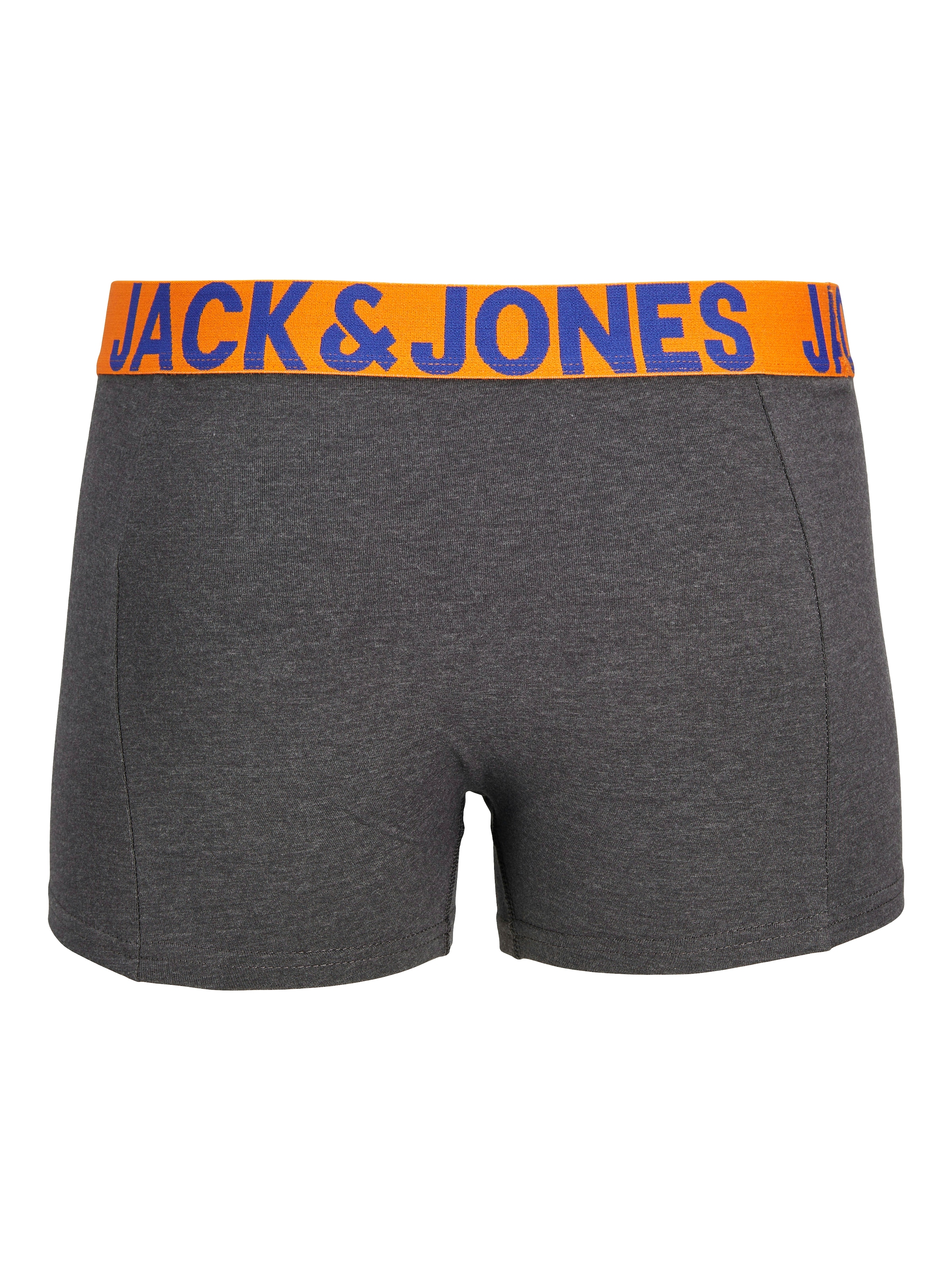Jack & Jones Boxer »JACCRAZY im Dreierpack mit kontrastfarbenem Bund und Stretchkomfort« Packung, 3 Stk. unifarben mit Farbeinsatz, modisch, eng anliegend, Baumwollmischung