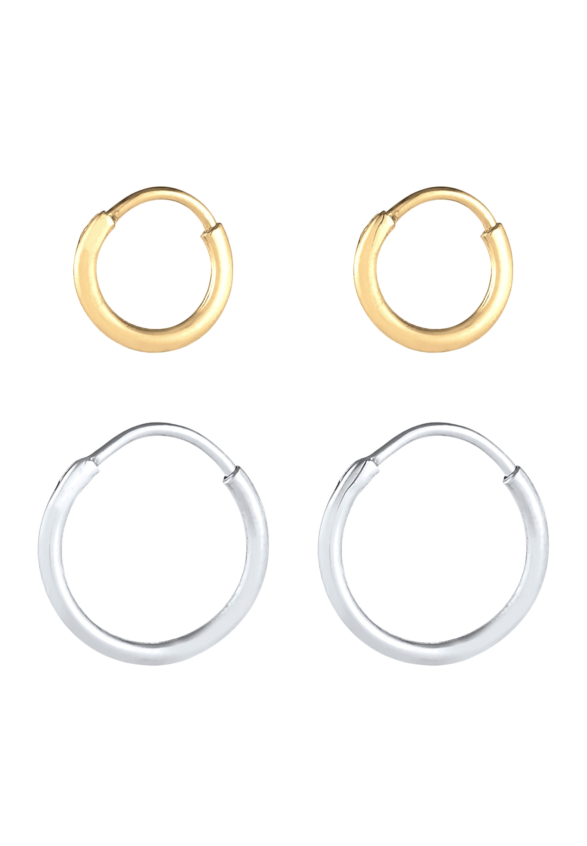 Elli Ohrstecker-Set »Ohrringe Creolen 2er Set 925 Sterling Silber«