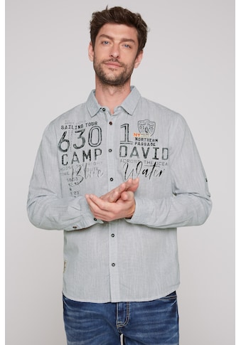CAMP DAVID Marškiniai ilgomis rankovėmis su Turn-...