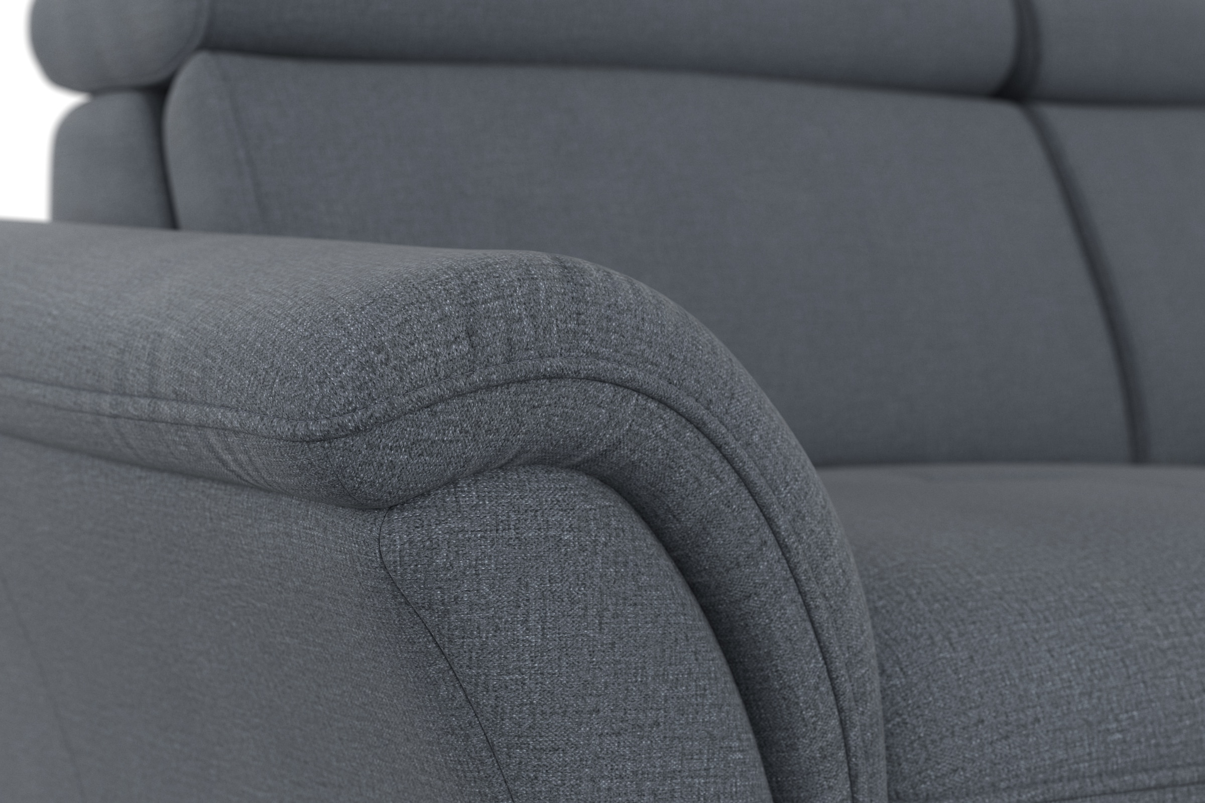 Home affaire Ecksofa »Lindgren L-Form« wahlweise mit Bett mit klappbaren Rollen, Kasten und Kopfverstellung