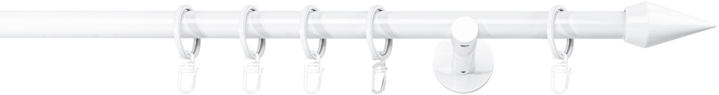 mydeco Gardinenstange »20mm Point Wandträger 12 cm«, 1 läufig-läufig, Fixmaß