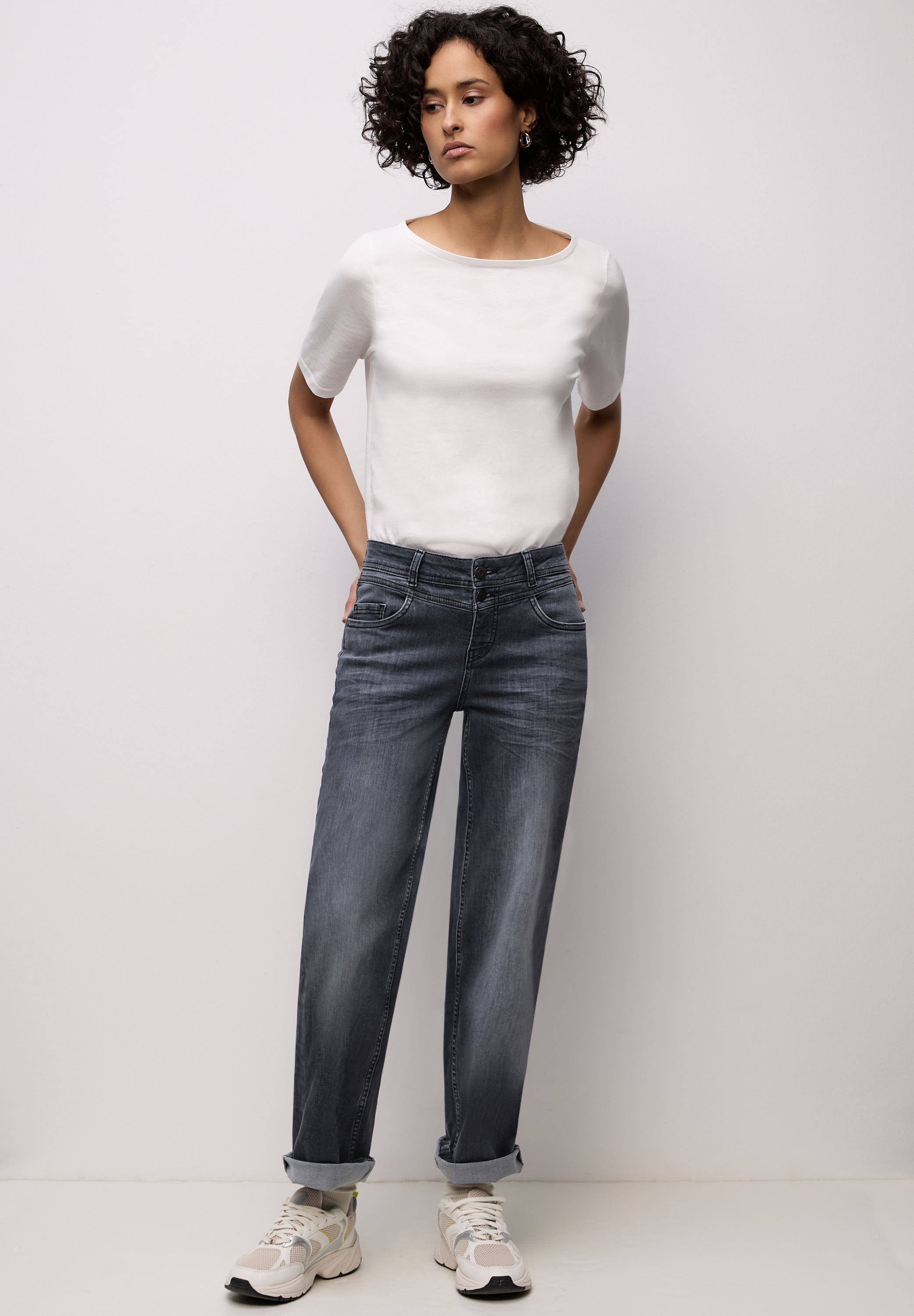 STREET ONE Comfort-fit-Jeans Middle Waist