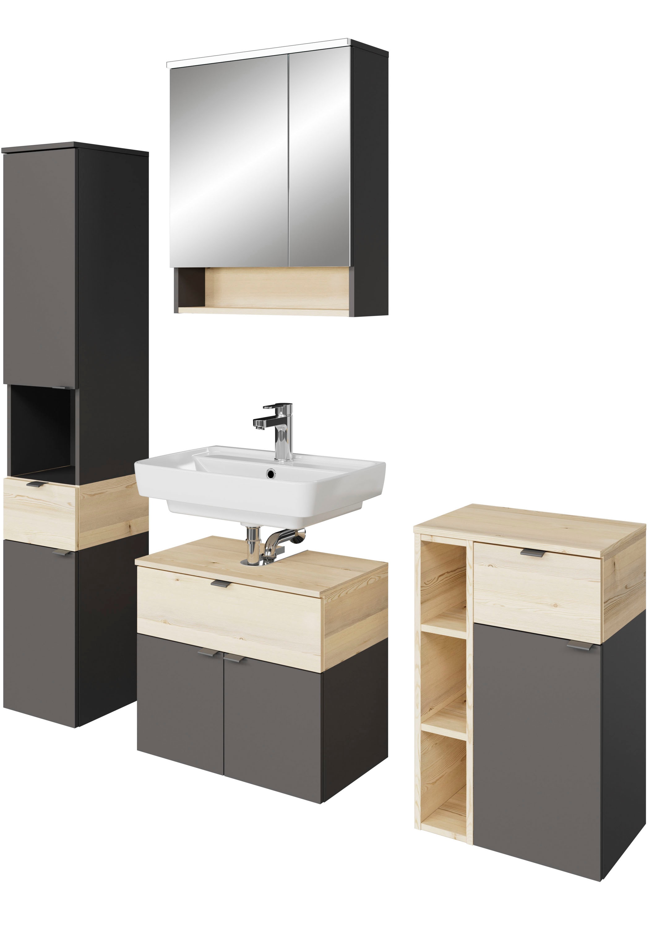 Saphir Badmöbel-Set "Quickset 394" Komplett-Set, 4 Stk. tlg. günstig online kaufen