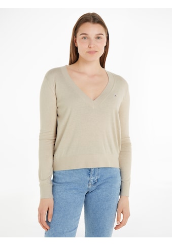 TOMMY JEANS Tommy Džinsai V-Ausschnitt-Pullover »T...