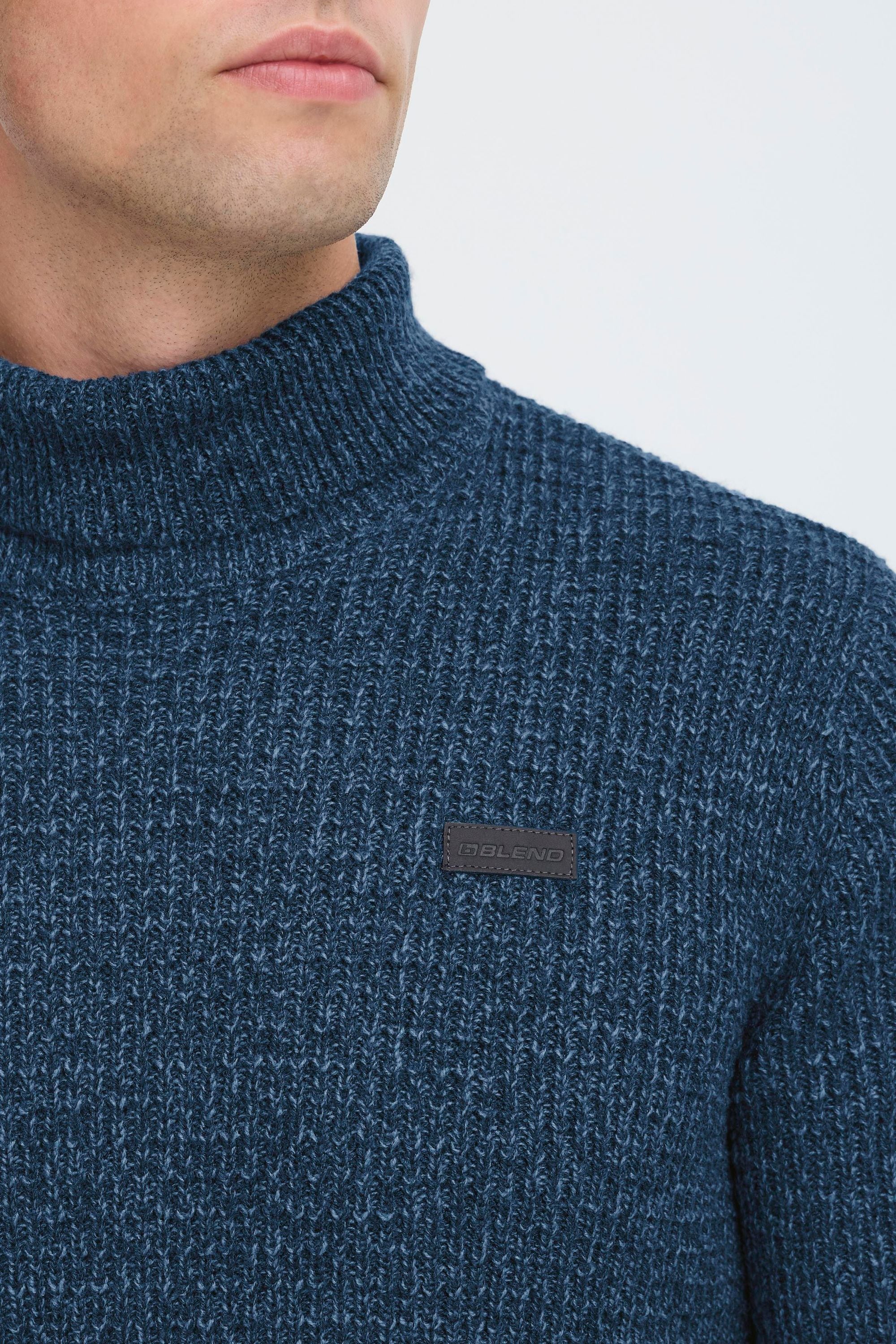 Blend Rollkragenpullover »BHMPatta« Stilvoller Basic Strickpullover mit Rollkragen