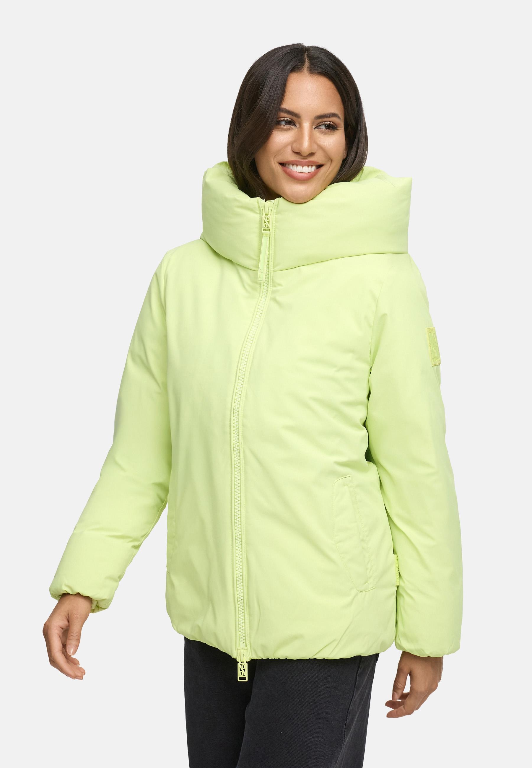 Navahoo Winterjacke »Blütenlicht 14«, mit Kapuze, Warme Damenjacke mit hohem Kragen