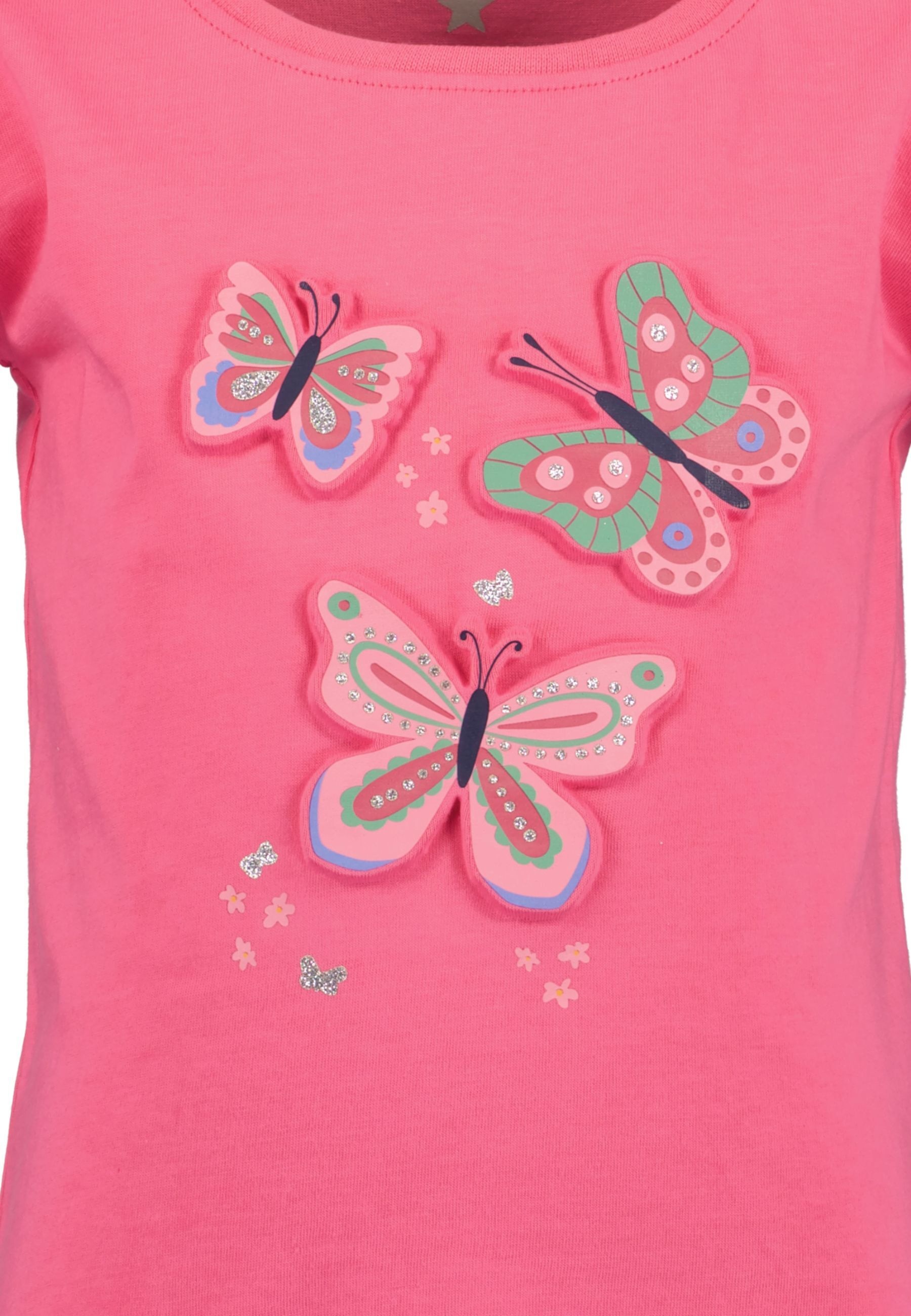 Thumbnail - Blue Seven T-Shirt "Blue Seven Mädchen T-Shirt kurzarm mit Schmetterlingen"