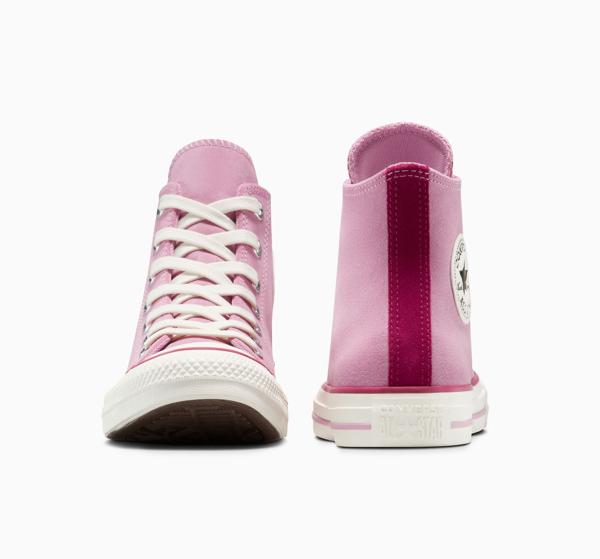 Sneaker CONVERSE "CHUCK TAYLOR ALL STAR", Damen, Gr. 37,5, cliffside roes, sport berry, egret, Leder, Schuhe Sneaker 3