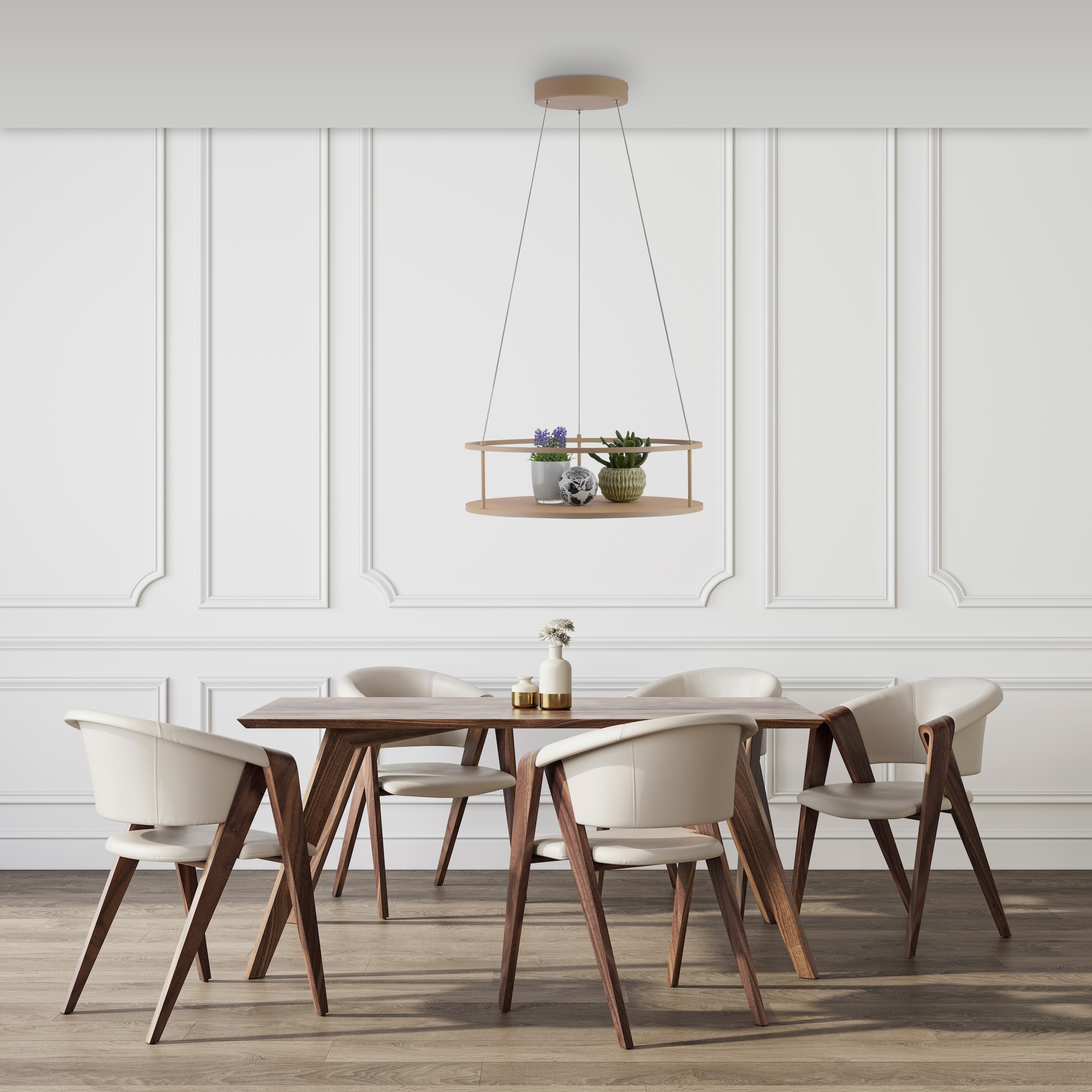 Paul Neuhaus LED Pendelleuchte »CONTURA« LED-Board 1 Stk. Warmweiß Touchdimmer, separat schaltbar, Memoryfunktion, Deko-Ablagefläche