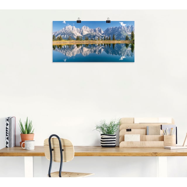 Artland Wandbild »Kaisergebirge Tirol«, Berge & Alpenbilder, (1 St.), als  Alubild, Leinwandbild, Wandaufkleber oder Poster in versch. Größen  bestellen | BAUR