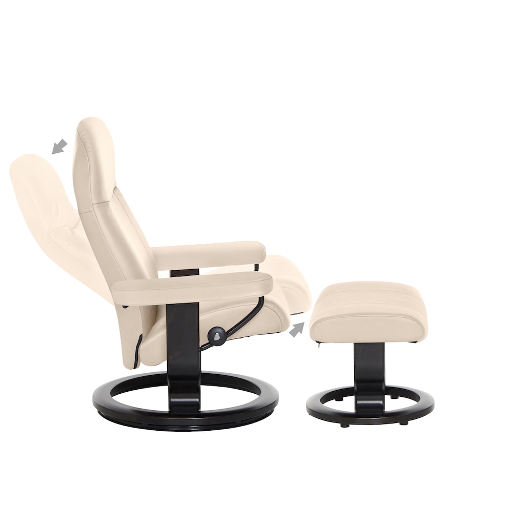 Stressless® Relaxsessel »Garda«, (Set, Relaxsessel mit Hocker)