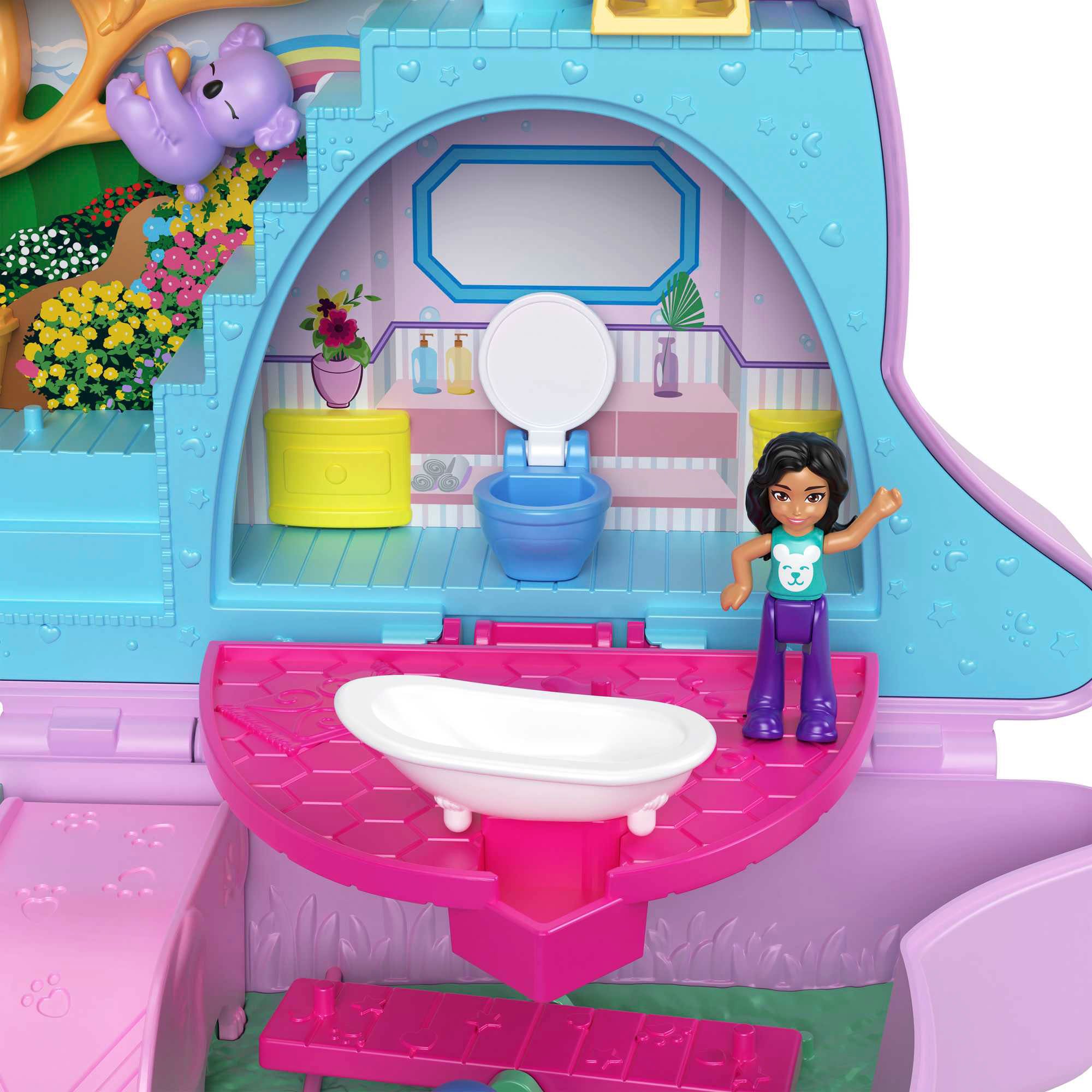 Polly Pocket Spielwelt »Mama und Joey Känguru Tasche«, mit 2 Puppen