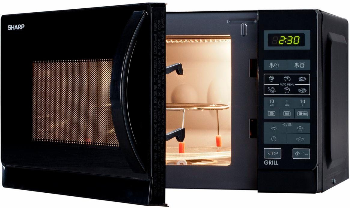 Sharp Mikrowelle »R742BKW« Grill 900 W