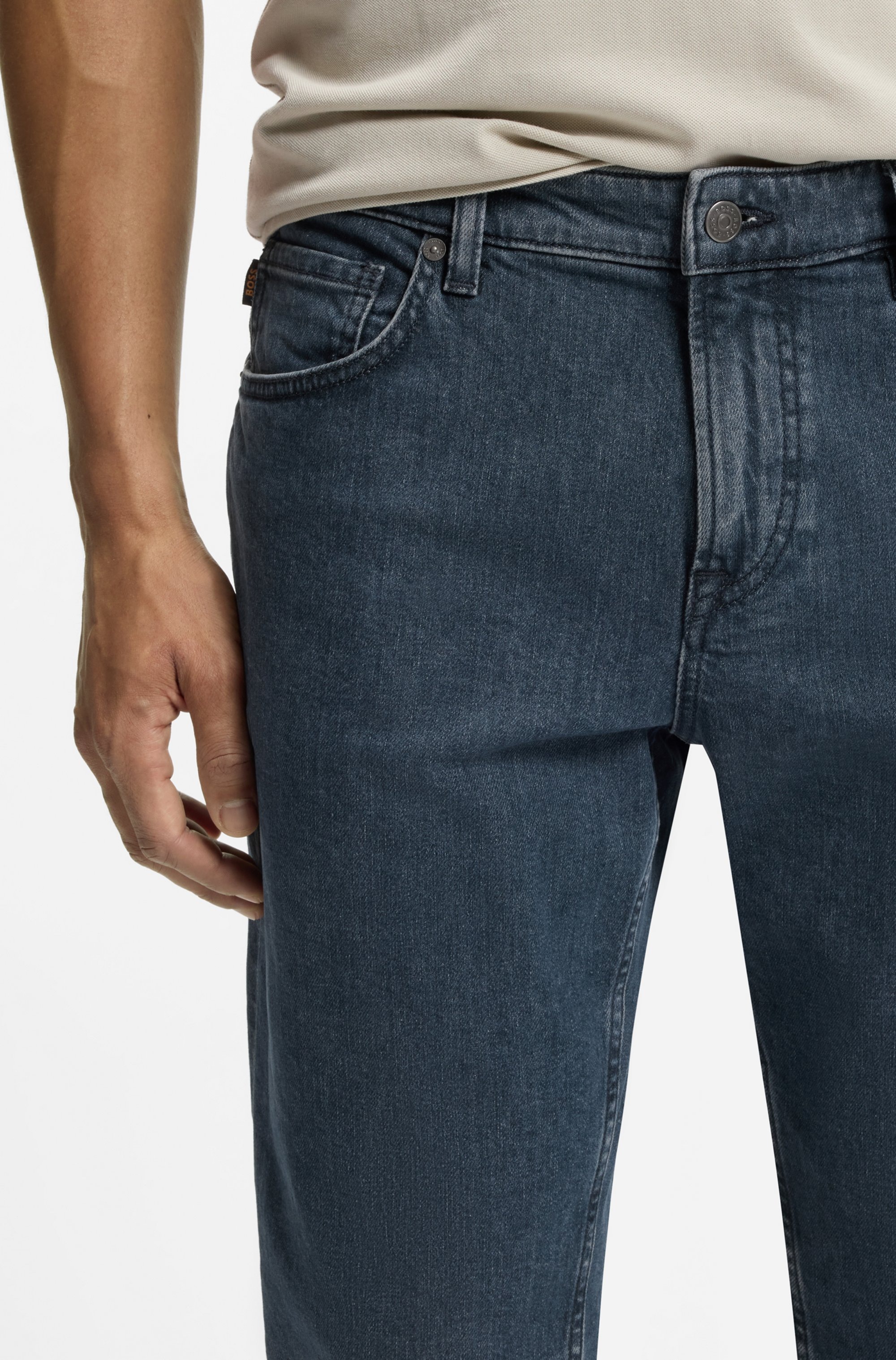 BOSS ORANGE Regular-fit-Jeans »RE.MAINE BO« mit normaler Leibhöhe, Stretch-Denim