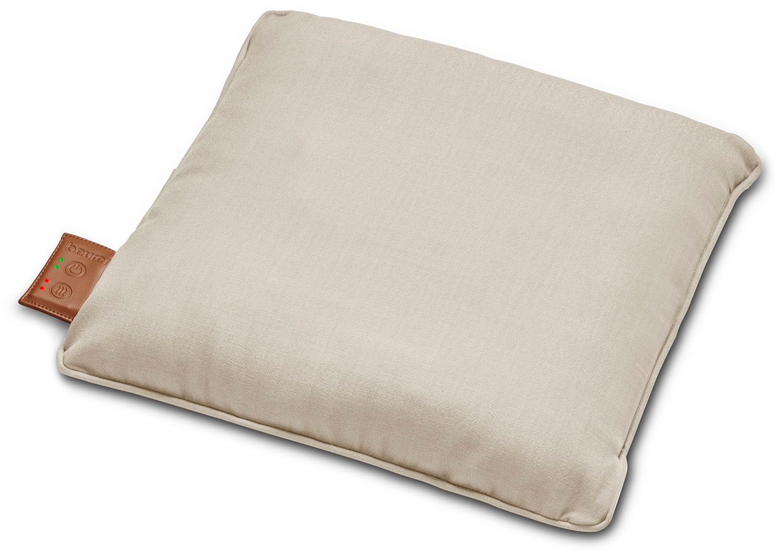 BEURER Shiatsu-Massagekissen "MG 139, zuschaltbare Wärmefunktion mit 2 Temperaturstufen", beige, B:40cm H:40cm T:11cm, Massagegeräte, Akkubetrieben
