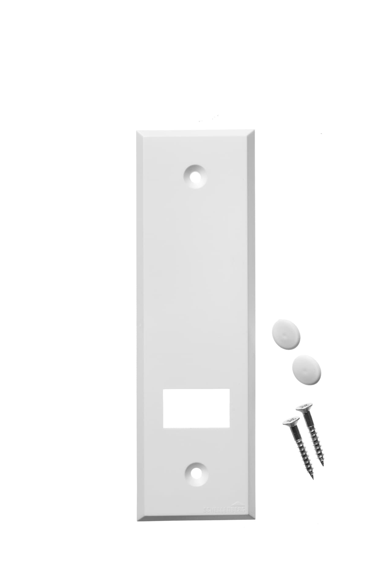 SCHELLENBERG Gurtwickler-Abdeckplatte »Standard Maxi, 13,5 cm Lochabstand, langlebig aus Kunststoff«, Rollladen Abdeckblenden für Gurtwickler und Einlasswickler