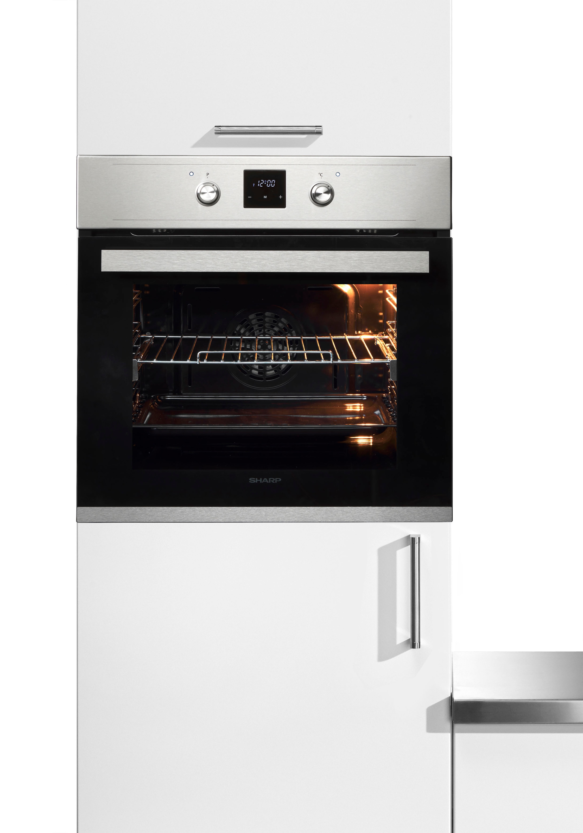 Sharp Einbaubackofen  »K-60D19IM1-EU«, mit Vollauszug