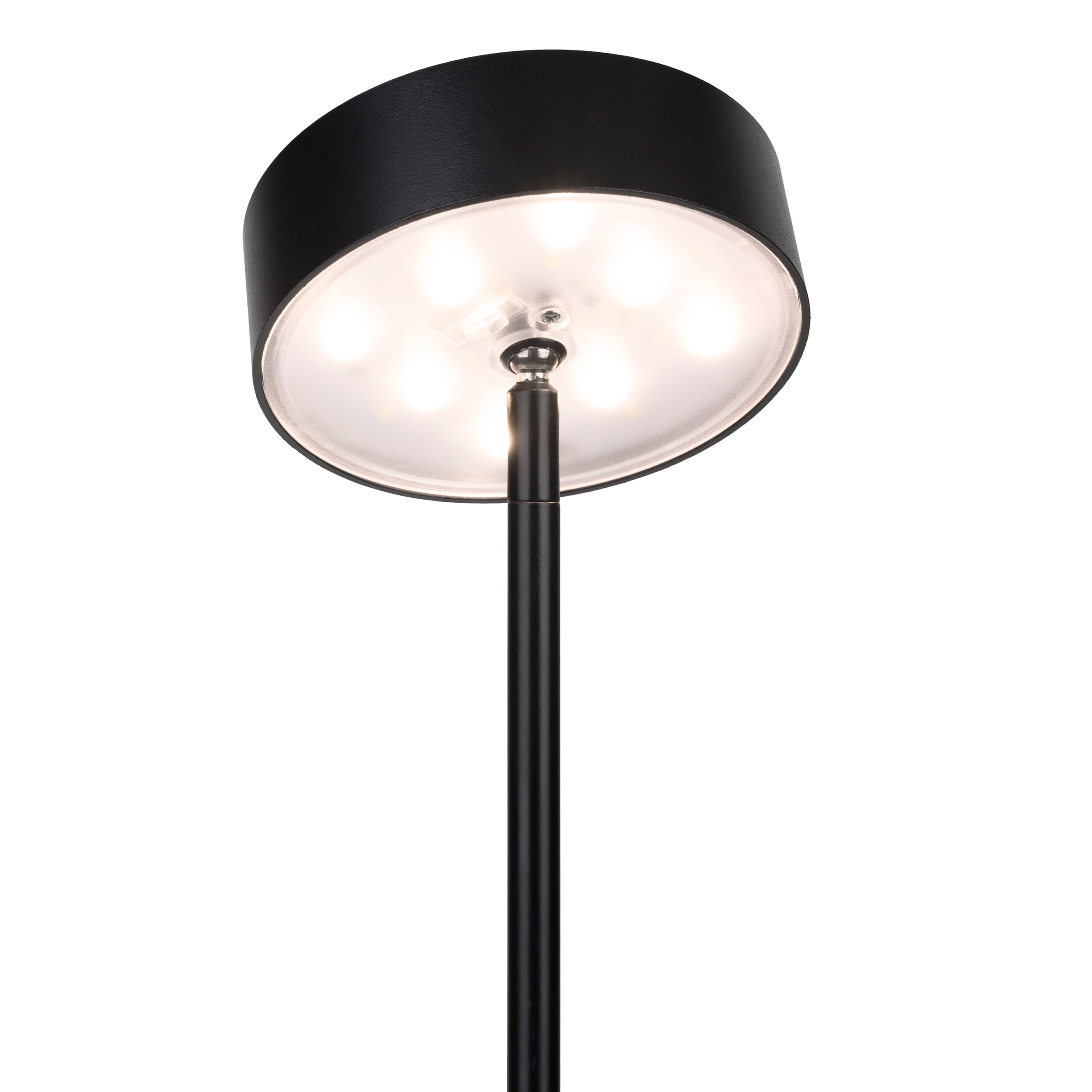 näve LED Solarleuchte »Laupheim« LED-Modul 1 Stk. warmweiß - kaltweiß LED Dekoerdspieß H: 56cm, schwarz, CCT, Schiebeschalter, Schirm rund